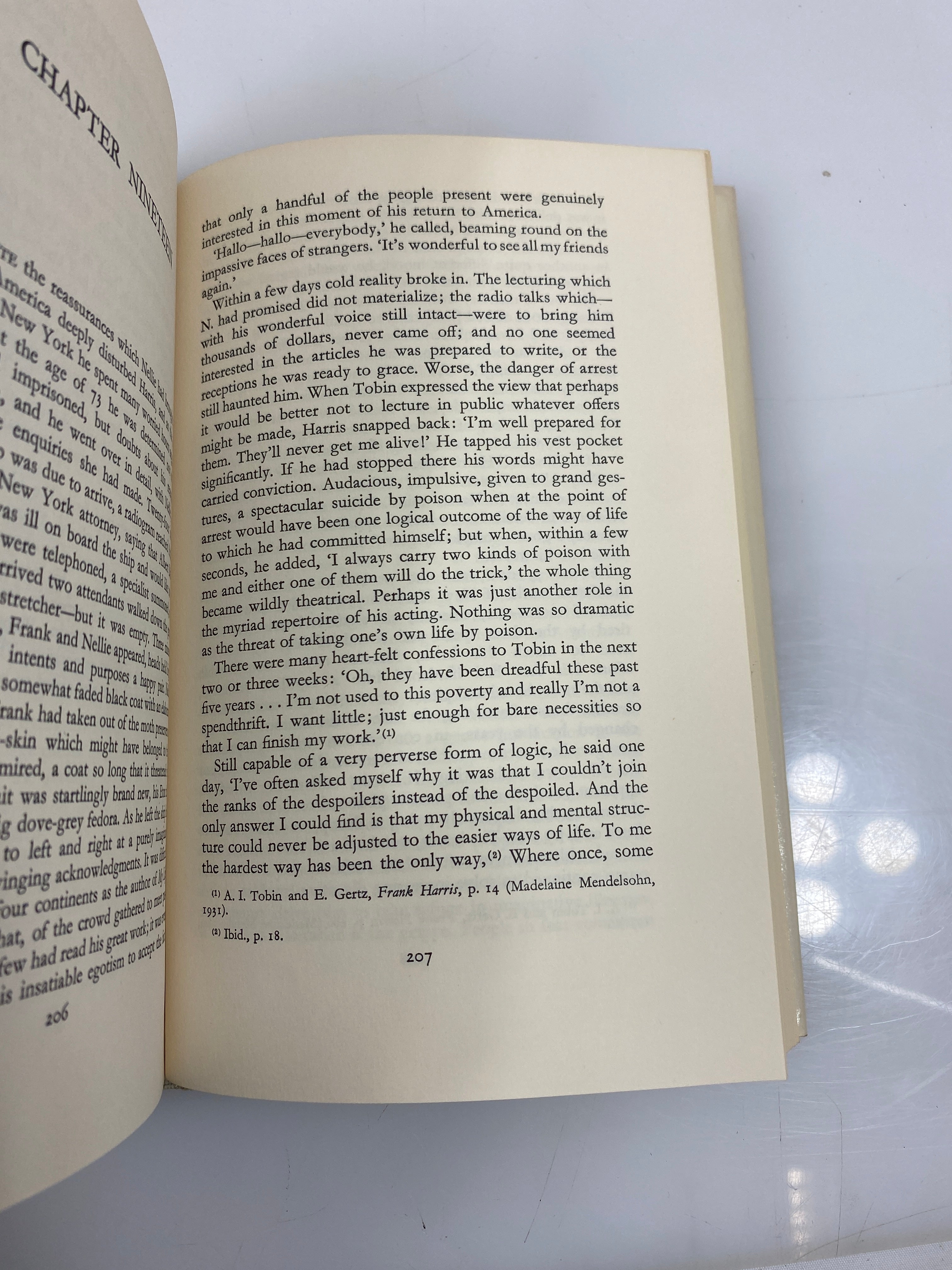 Frank Harris: The Life and Loves of a Scoundrel Brome 1964 HCDJ