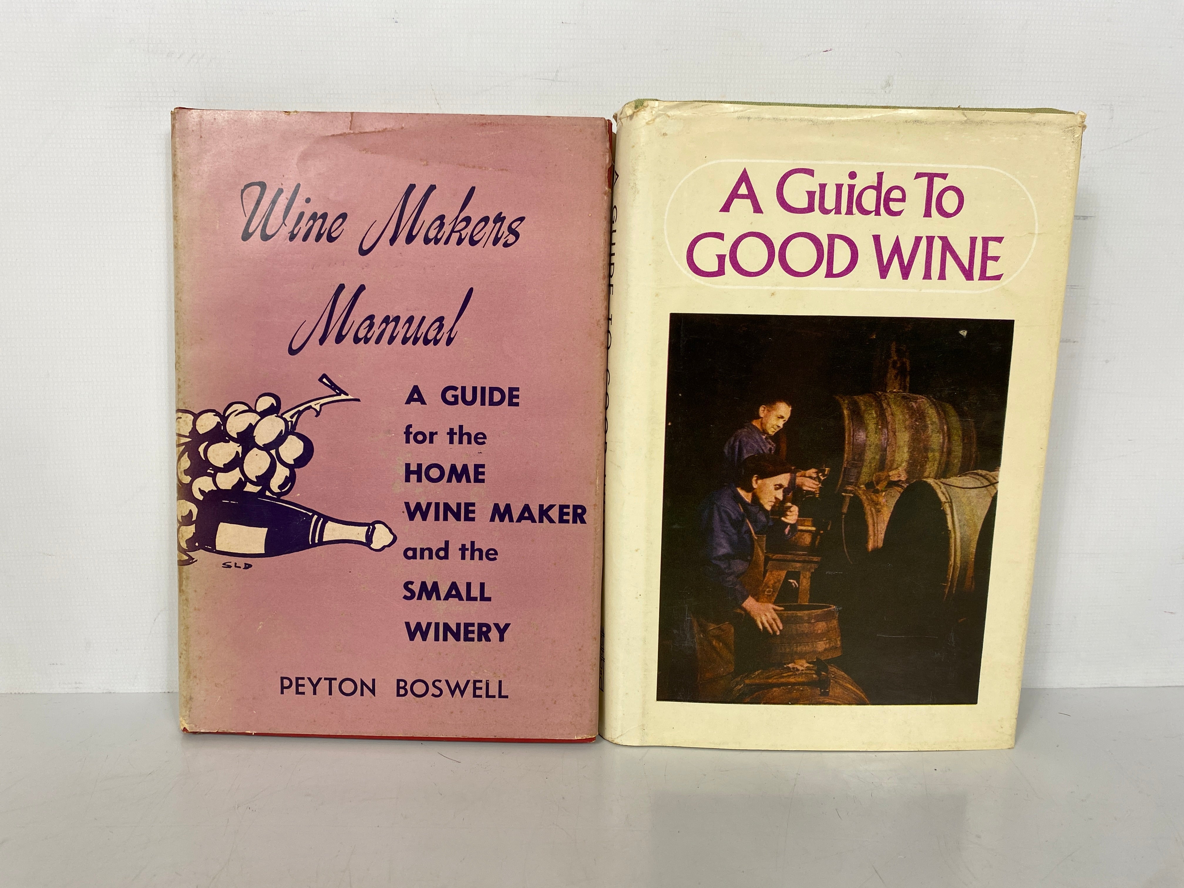 Lot of 2: Wine Makers Manual (Boswell)/A Guide to Good Wine 1952-71 HCDJ