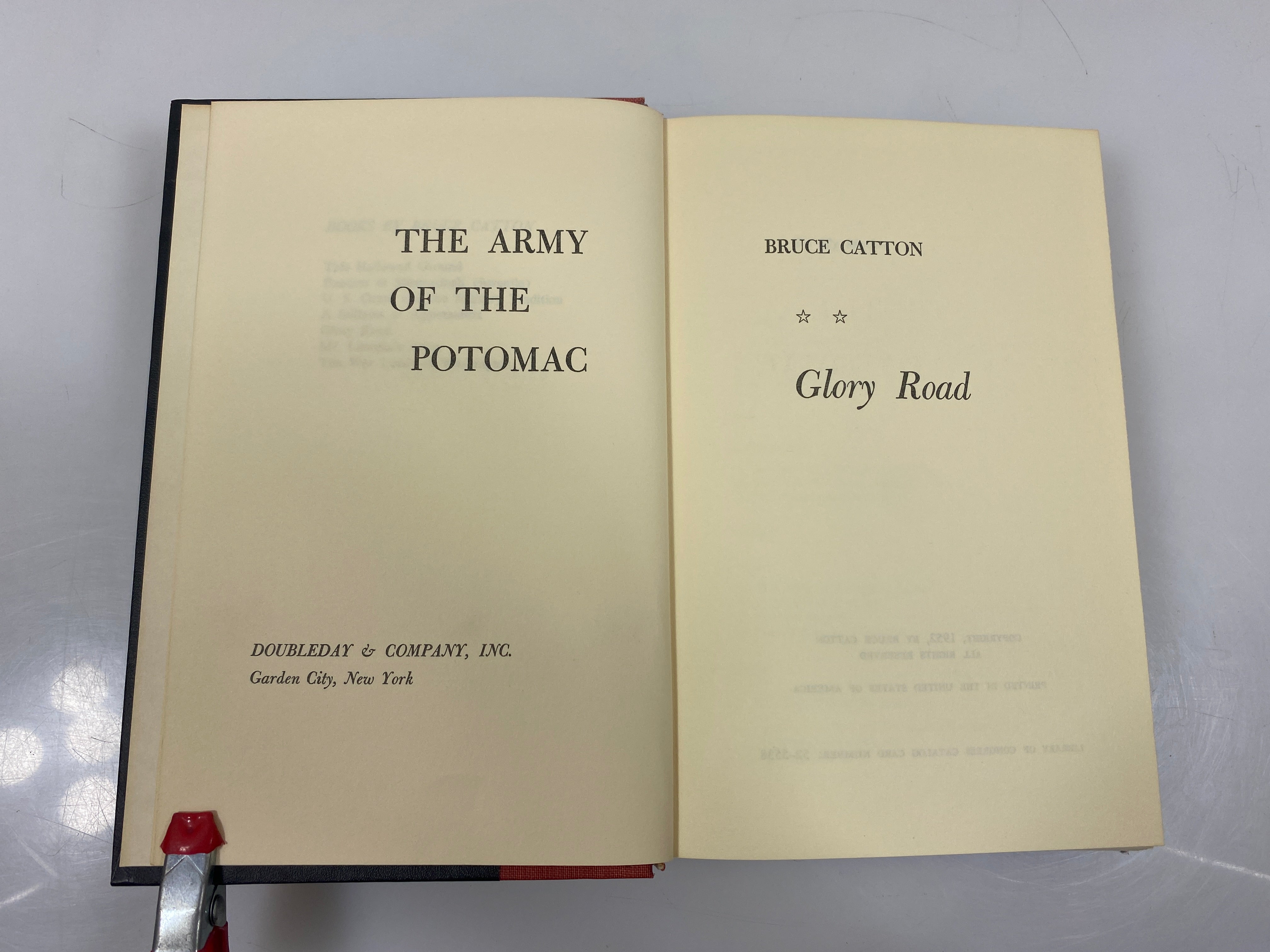 Set of 3 The Army of the Potomac by Bruce Catton 1952-62 HC