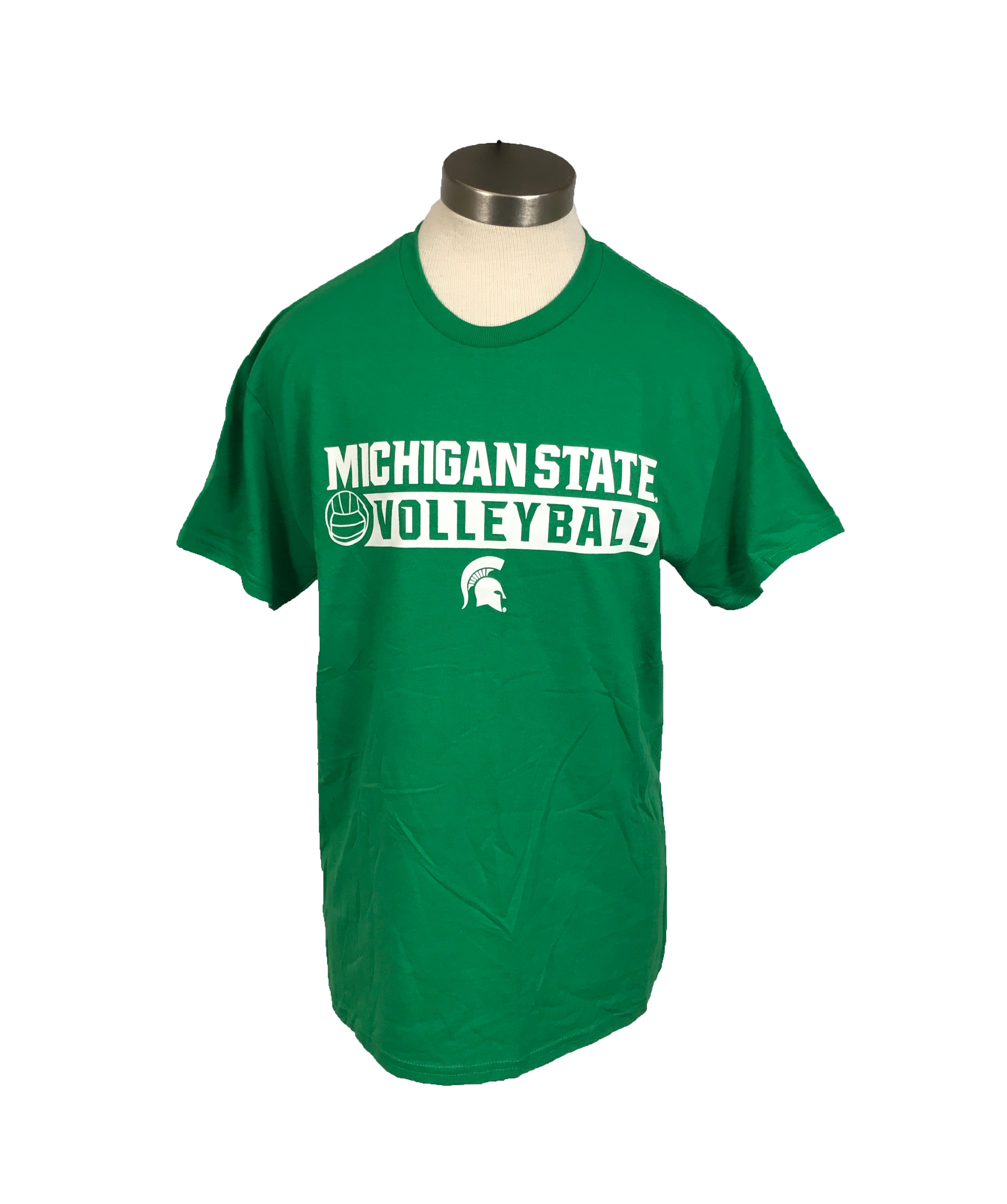 Michigan State Volleyball Green T-Shirt Unisex Size Large