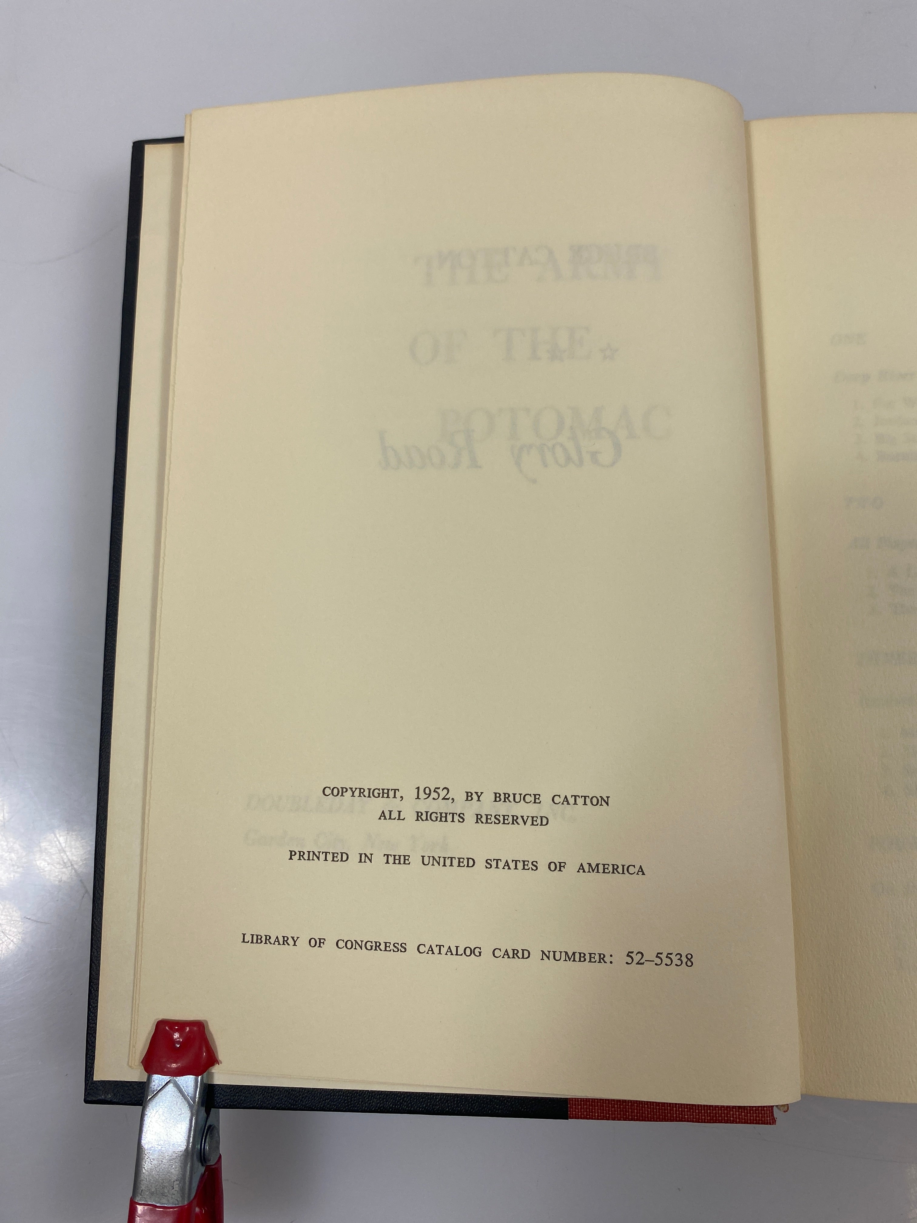Set of 3 The Army of the Potomac by Bruce Catton 1952-62 HC