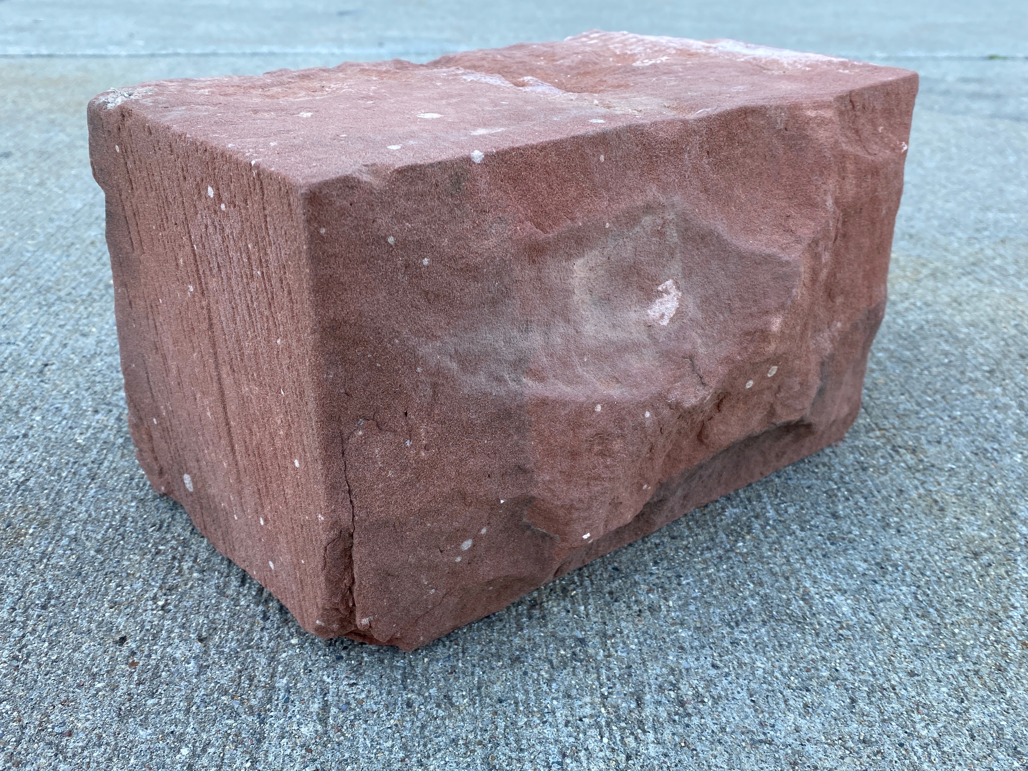 Reclaimed Red Sandstone Block #2