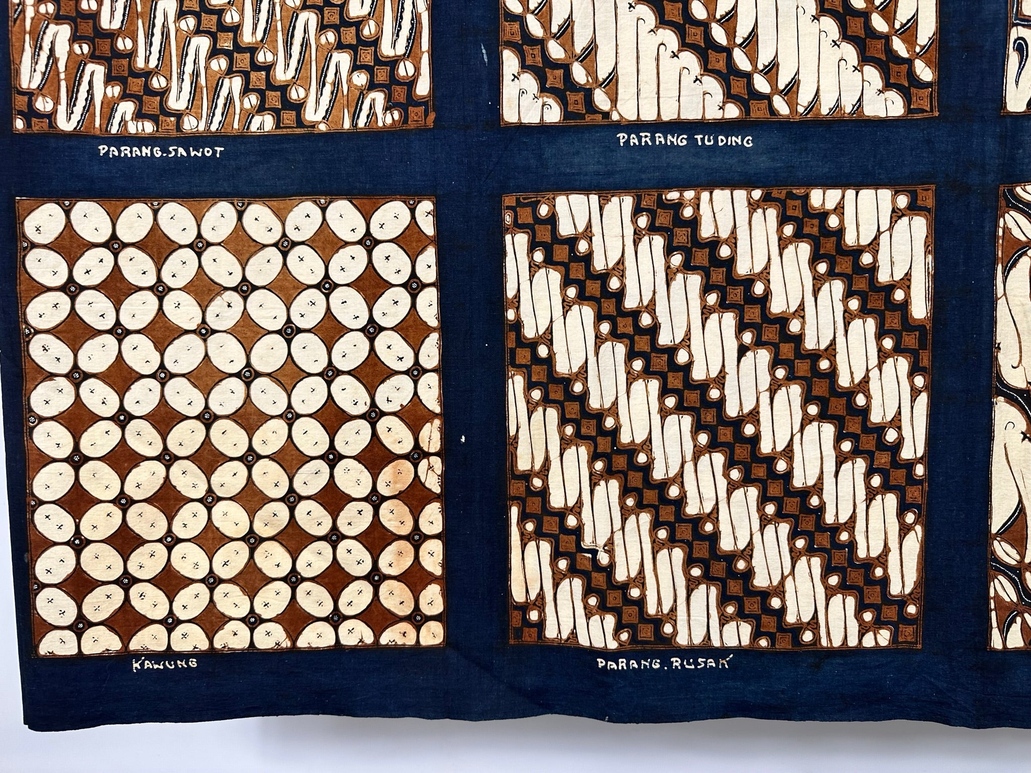 Vintage 95x40 Batik Research Institute Pattern Tapestry