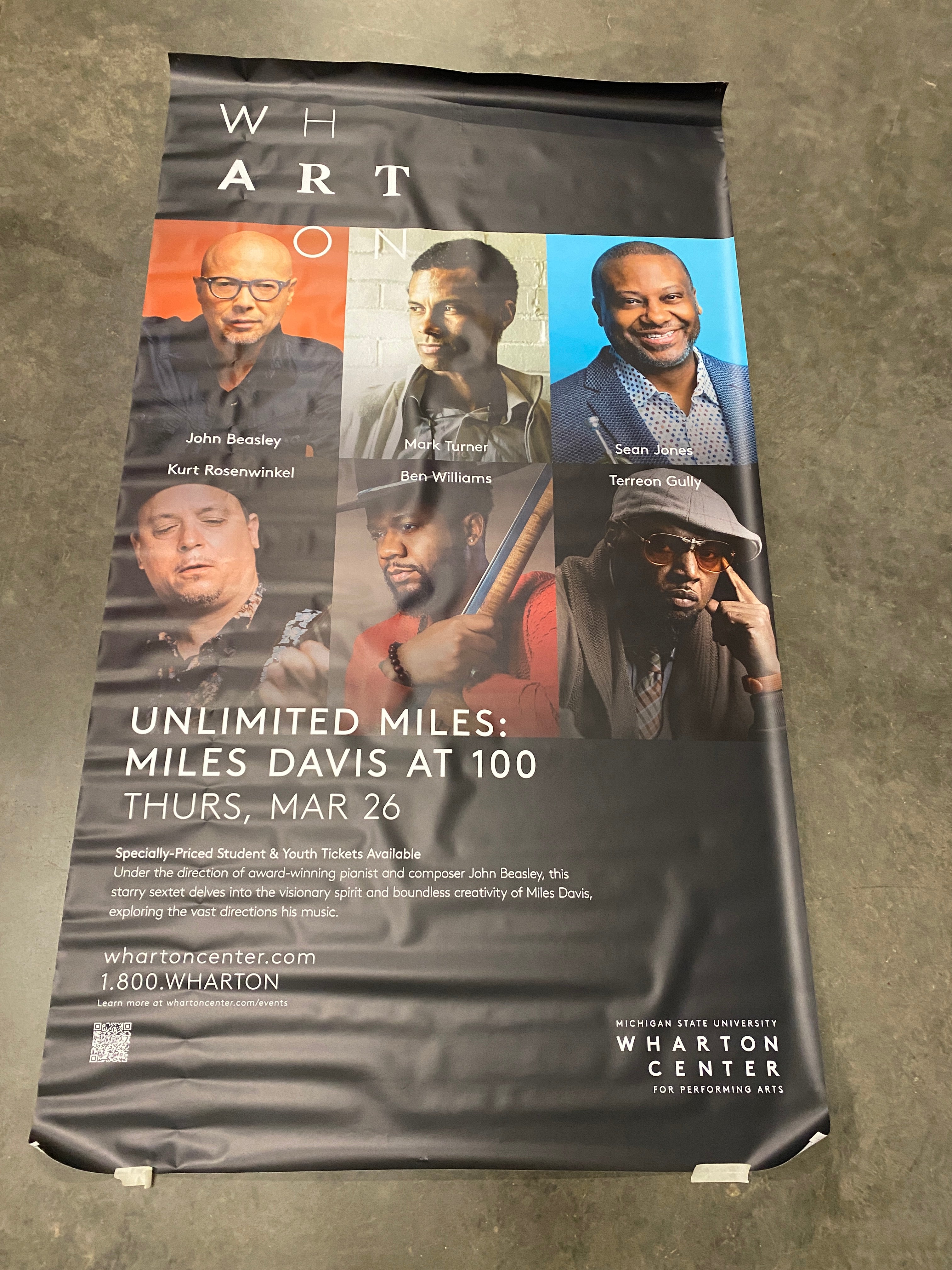 Wharton Center 'Unlimited Miles: Miles Davis at 100' Promotional Poster
