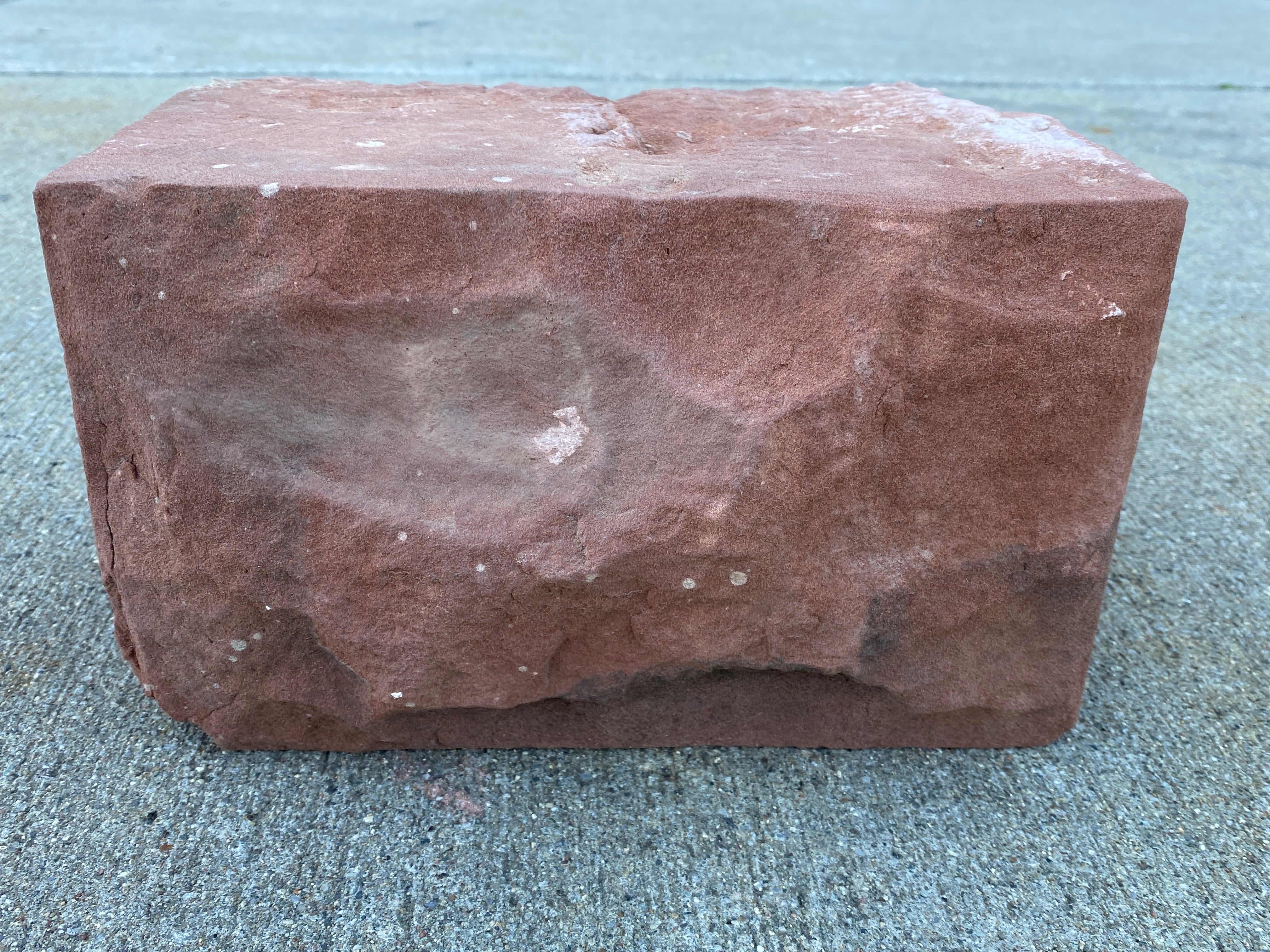 Reclaimed Red Sandstone Block #2