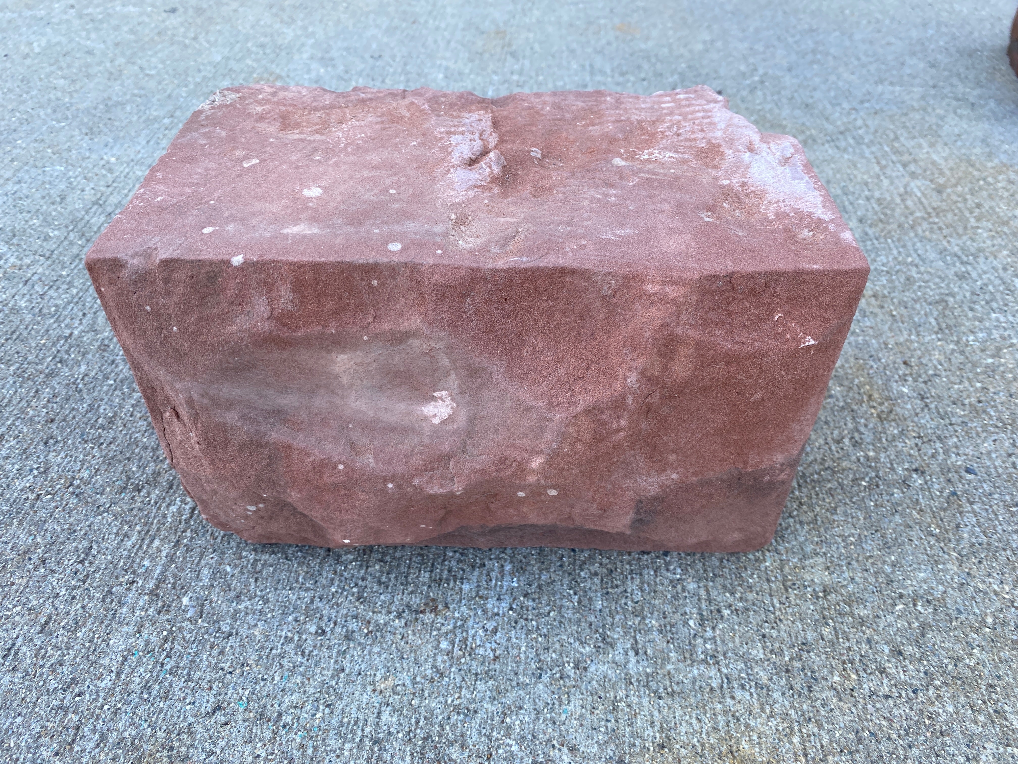 Reclaimed Red Sandstone Block #2