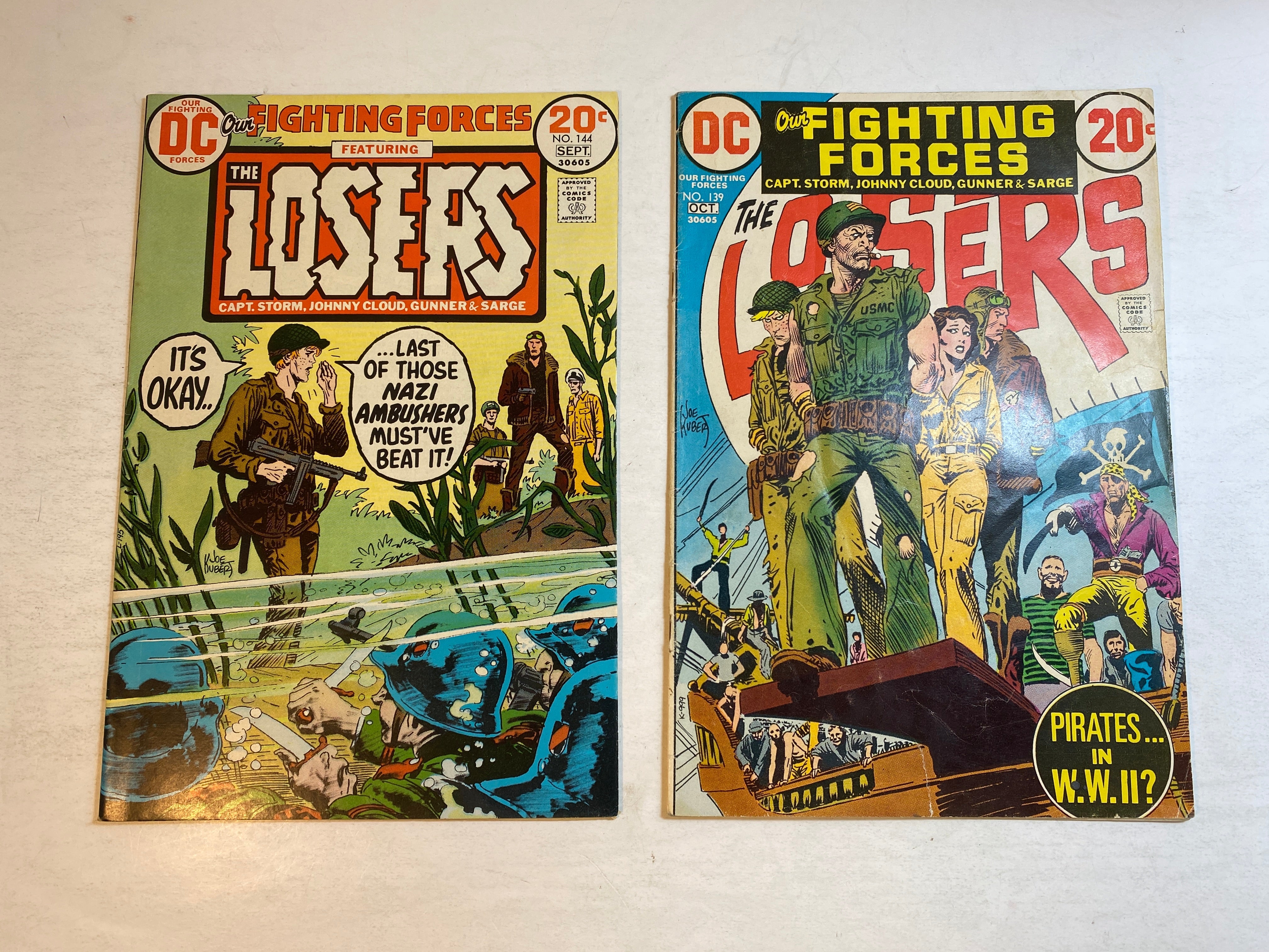 Lot of 2 Our Fighting Forces the Losers DC Comics 1973-1974