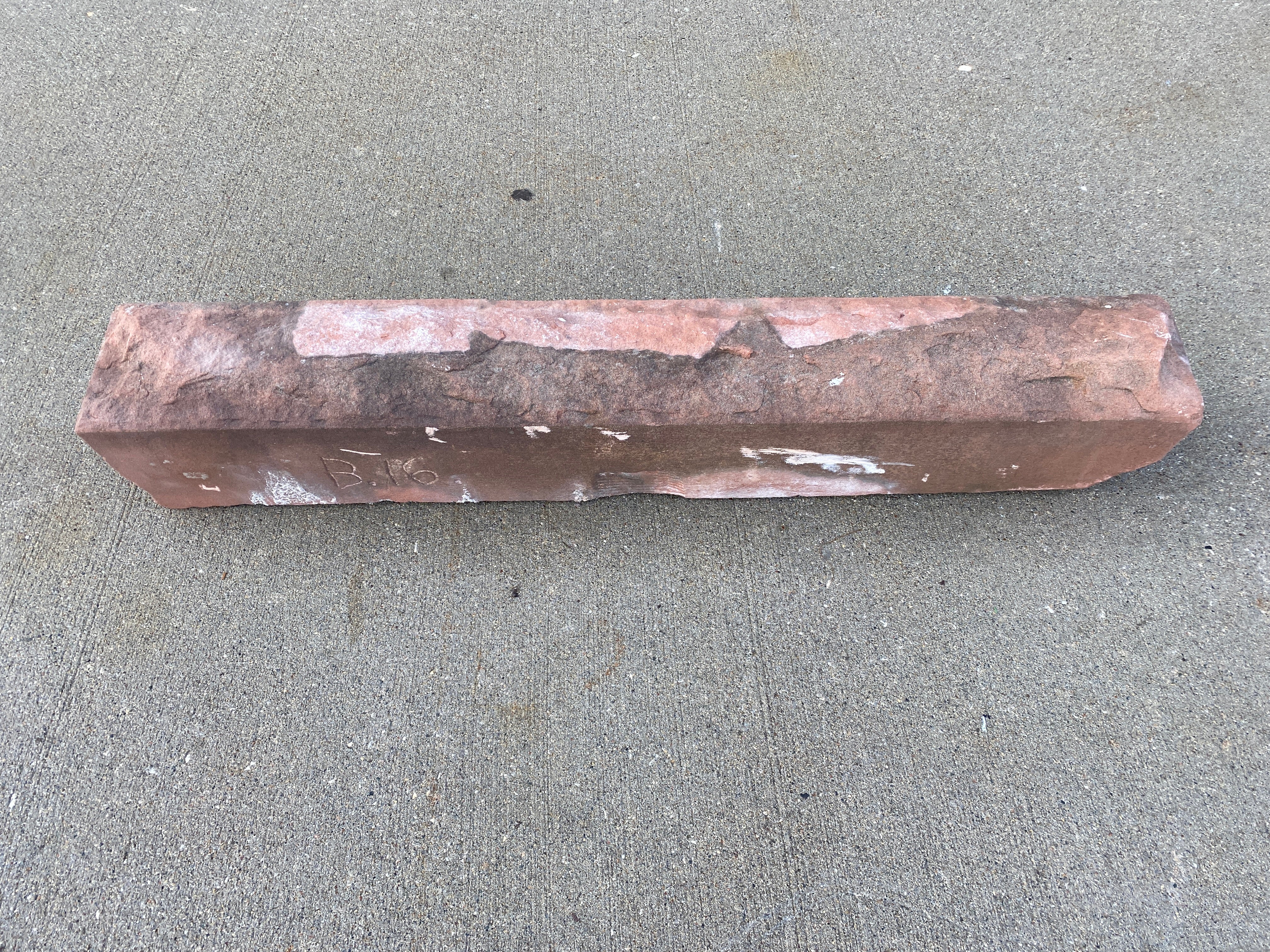 Reclaimed Red Sandstone Block #3