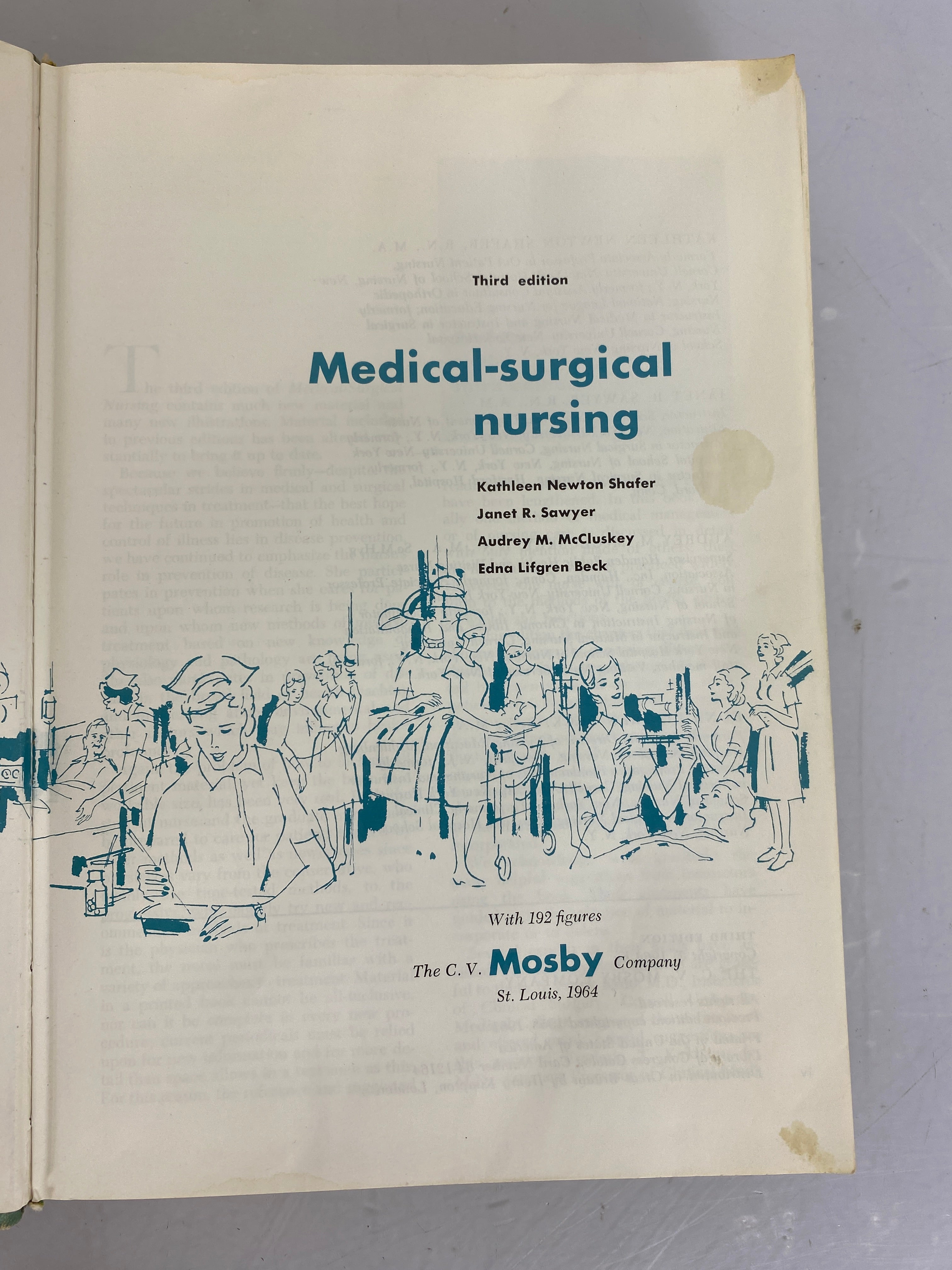 Medical-Surgical Nursing 1964 Third Edition HC
