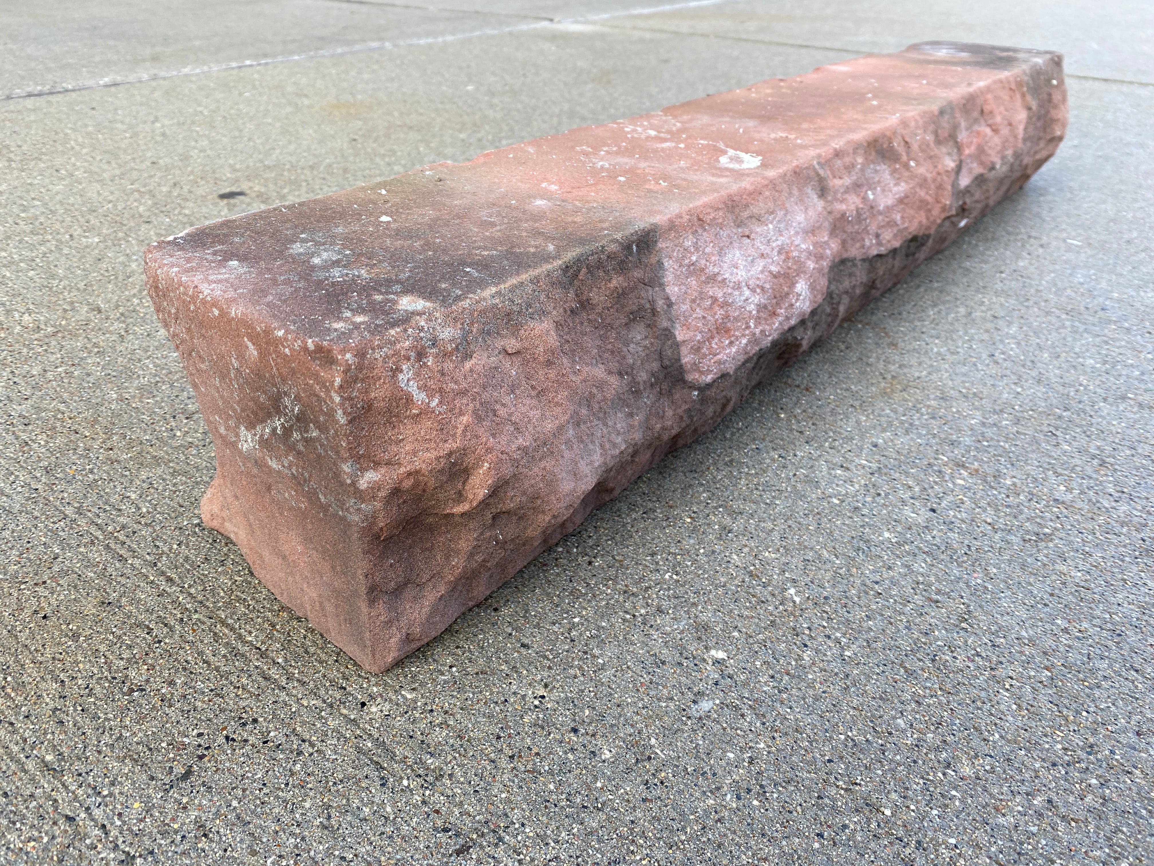 Reclaimed Red Sandstone Block #3