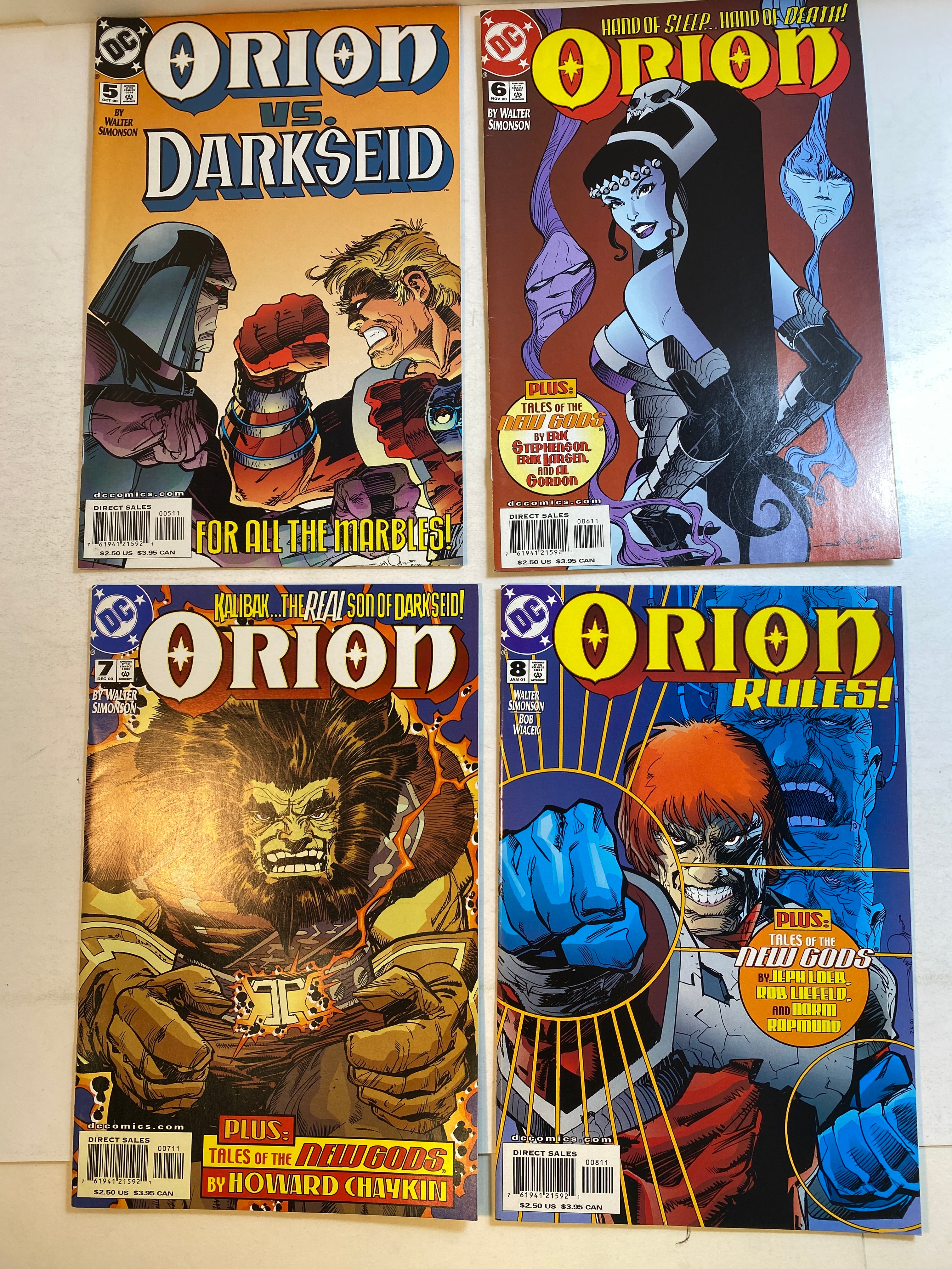 Lot of 8 Orion DC Comics 2000-2001