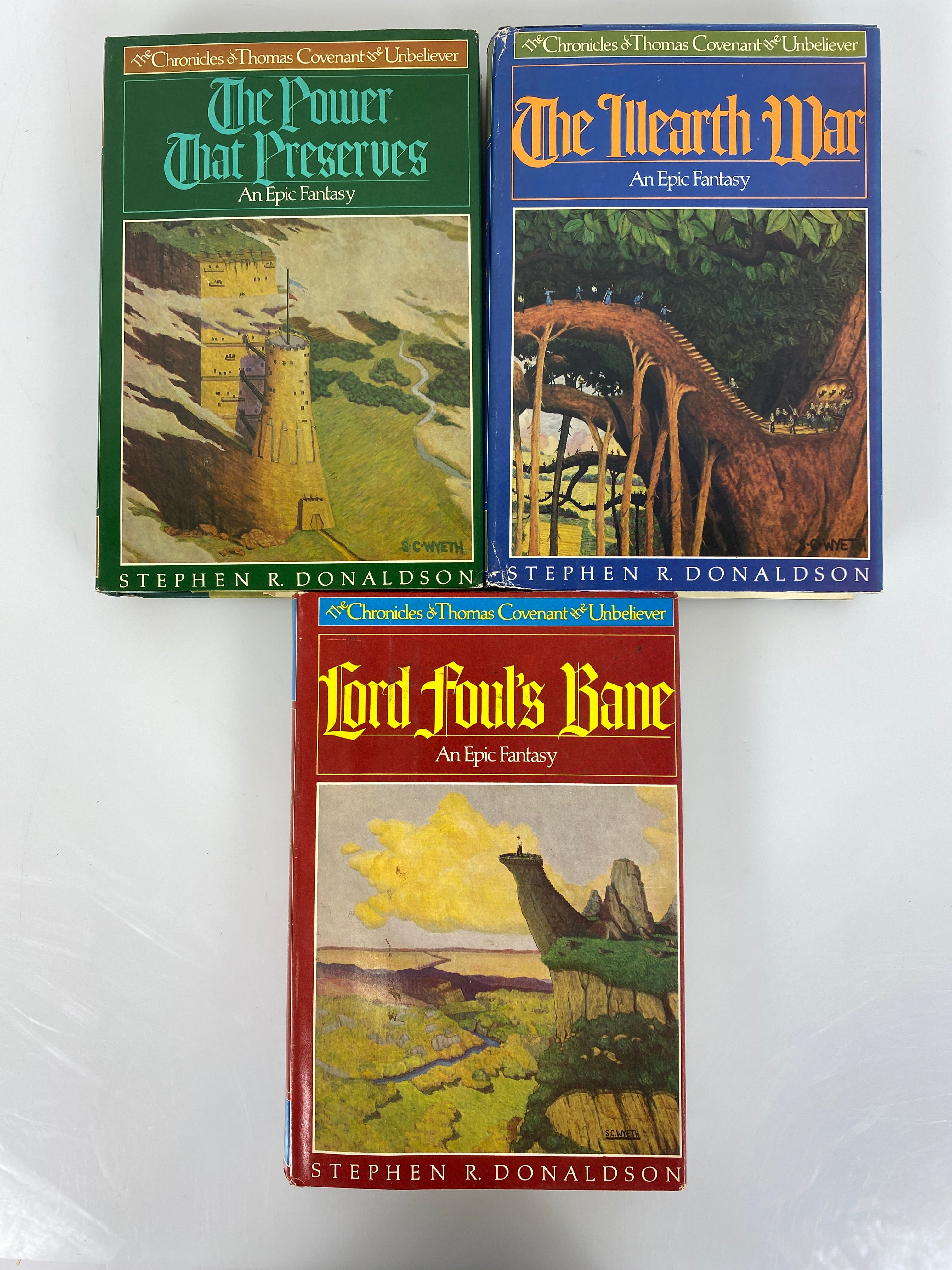 Set of 3 Thomas the Covenant Unbeliever Trilogy HCDJ 1977