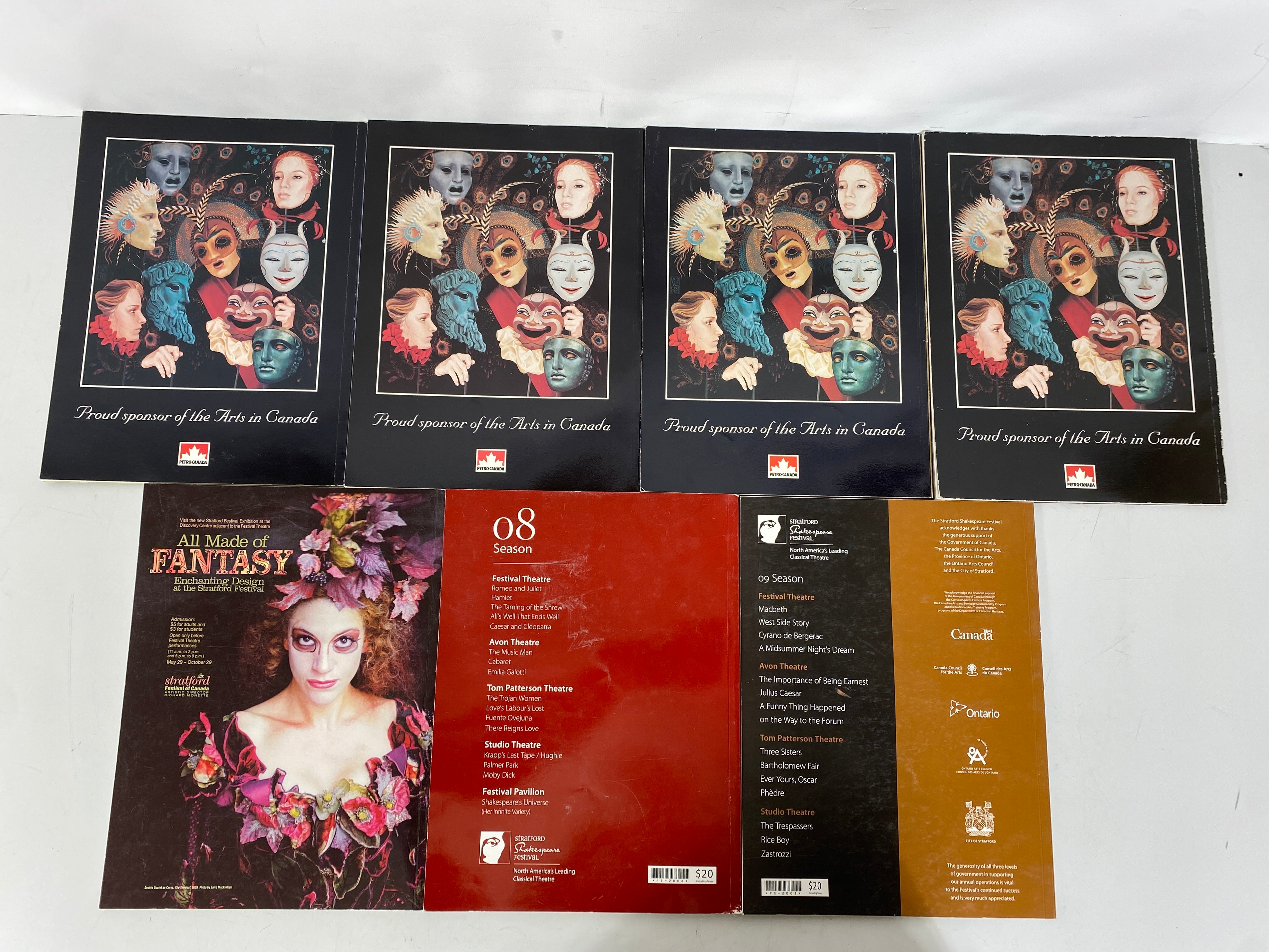 Lot of 14 Stratford Festival of Canada Souvenir Programs 2000-2018 SC