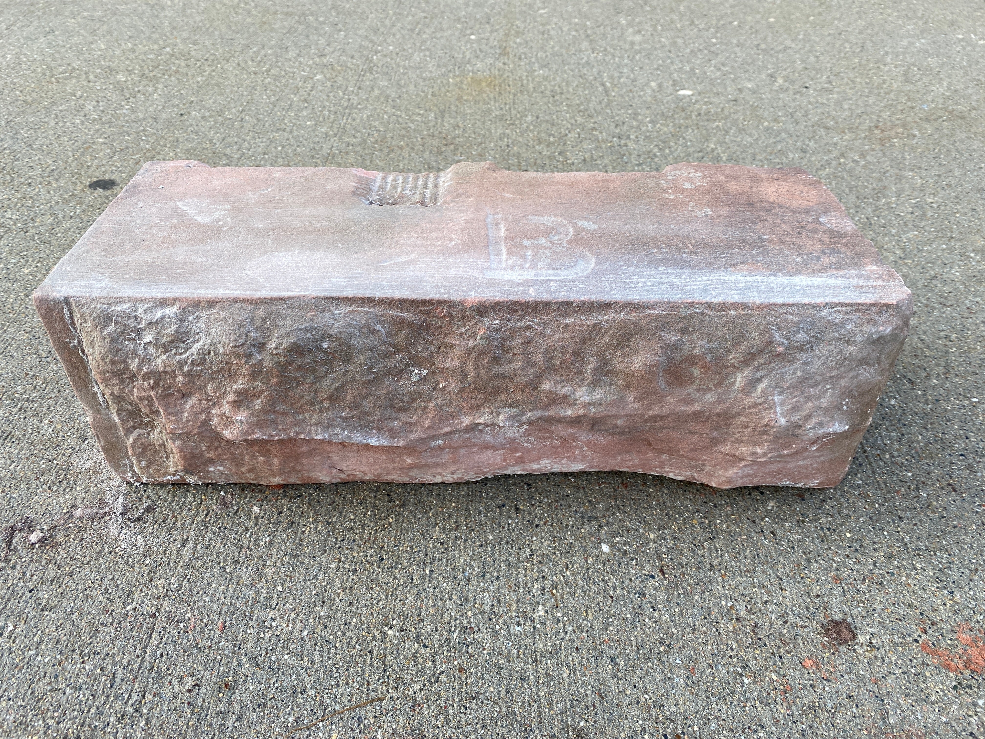 Reclaimed Red Sandstone Block #5