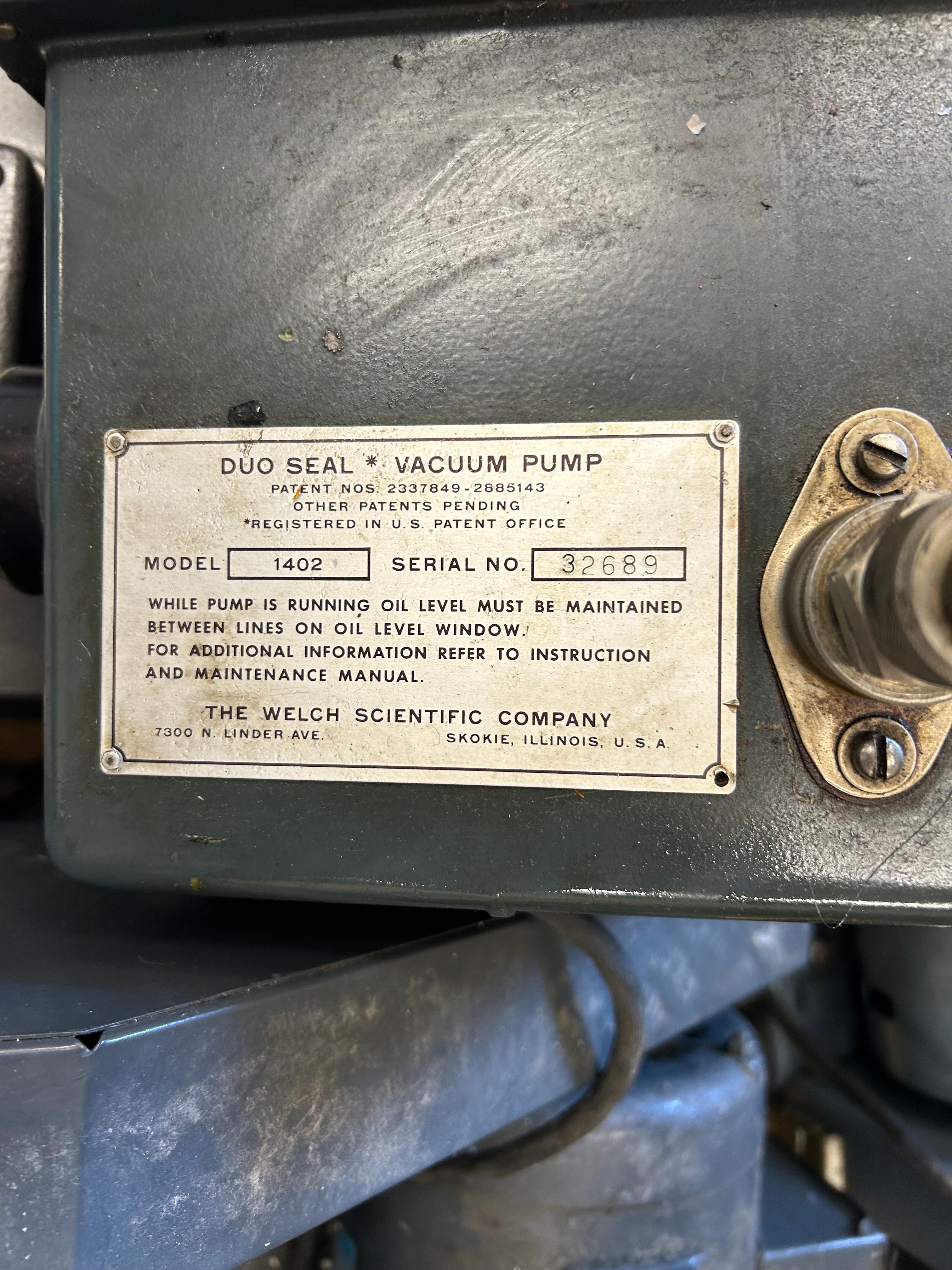 Pallet of vaccum pumps for part or repair/Scrap Bid #582- 655lbs
