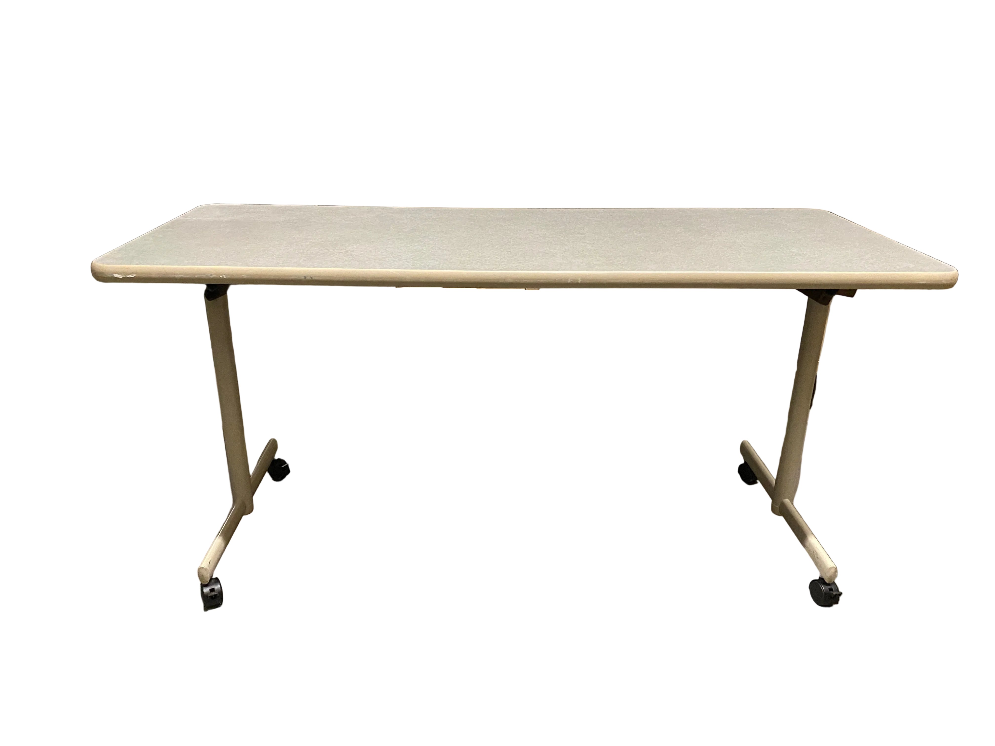 Grey Laminate Table On Wheels