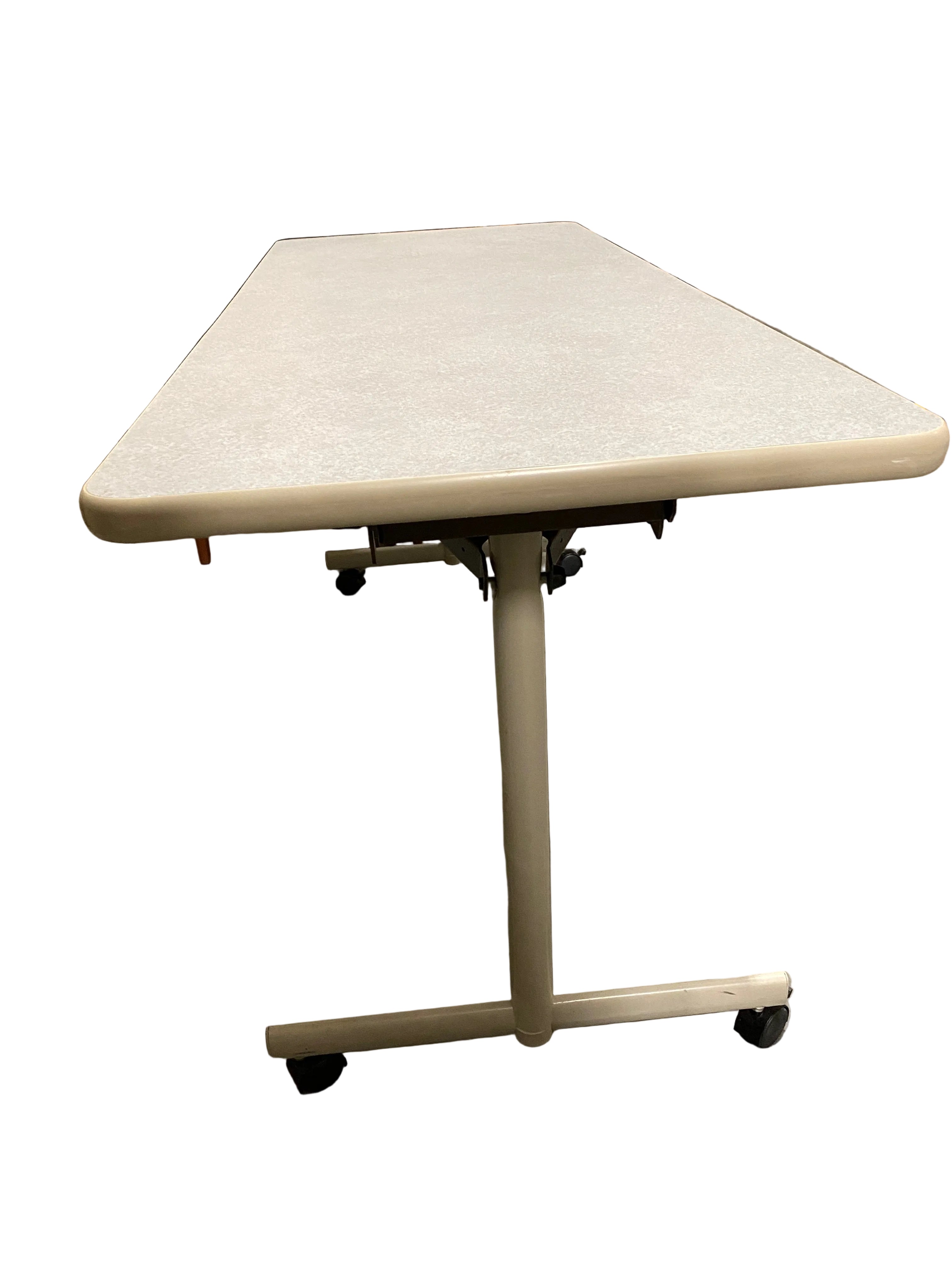Grey Laminate Table On Wheels