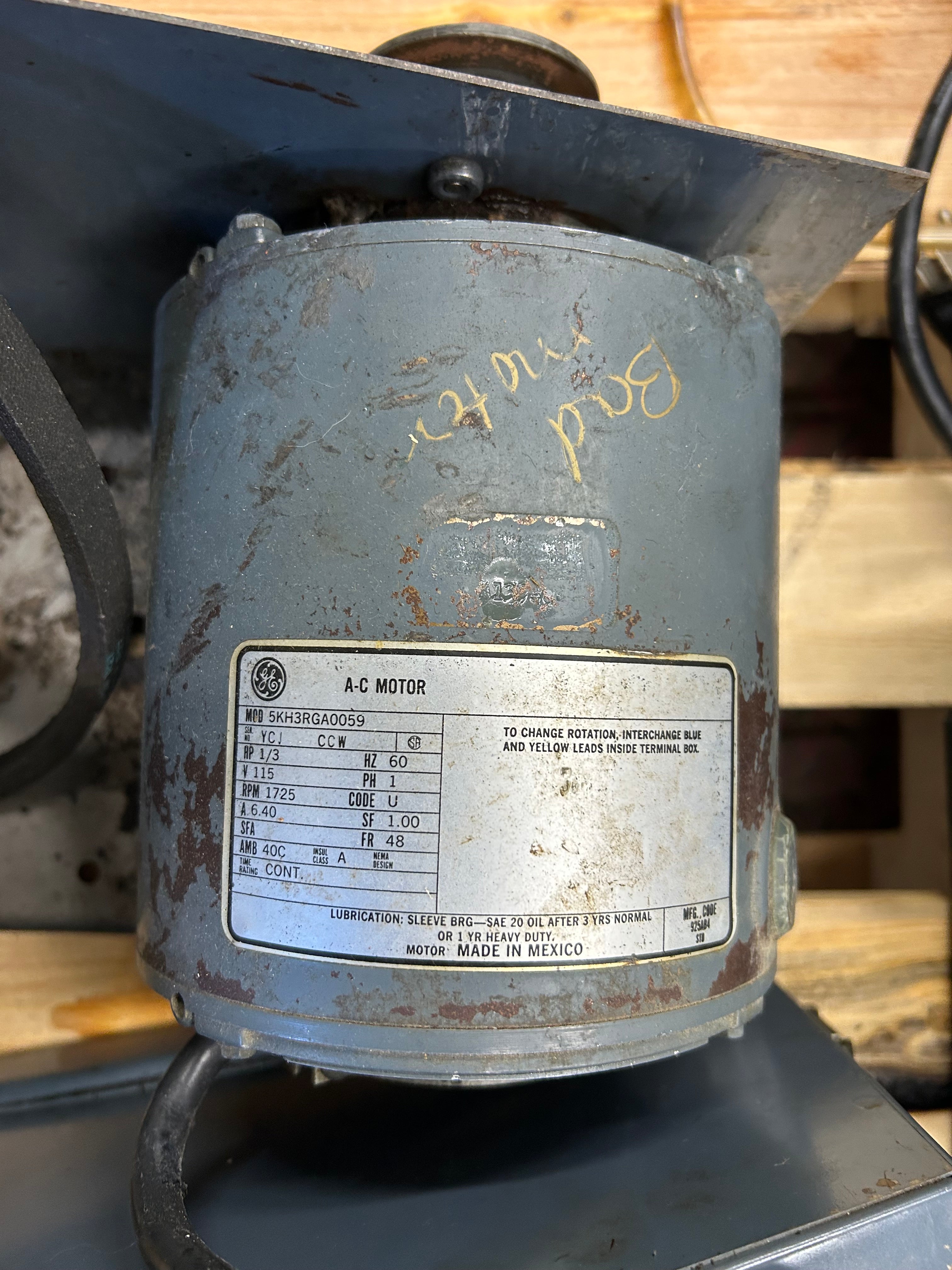 Pallet of vaccum pumps for part or repair/Scrap Bid #582- 655lbs