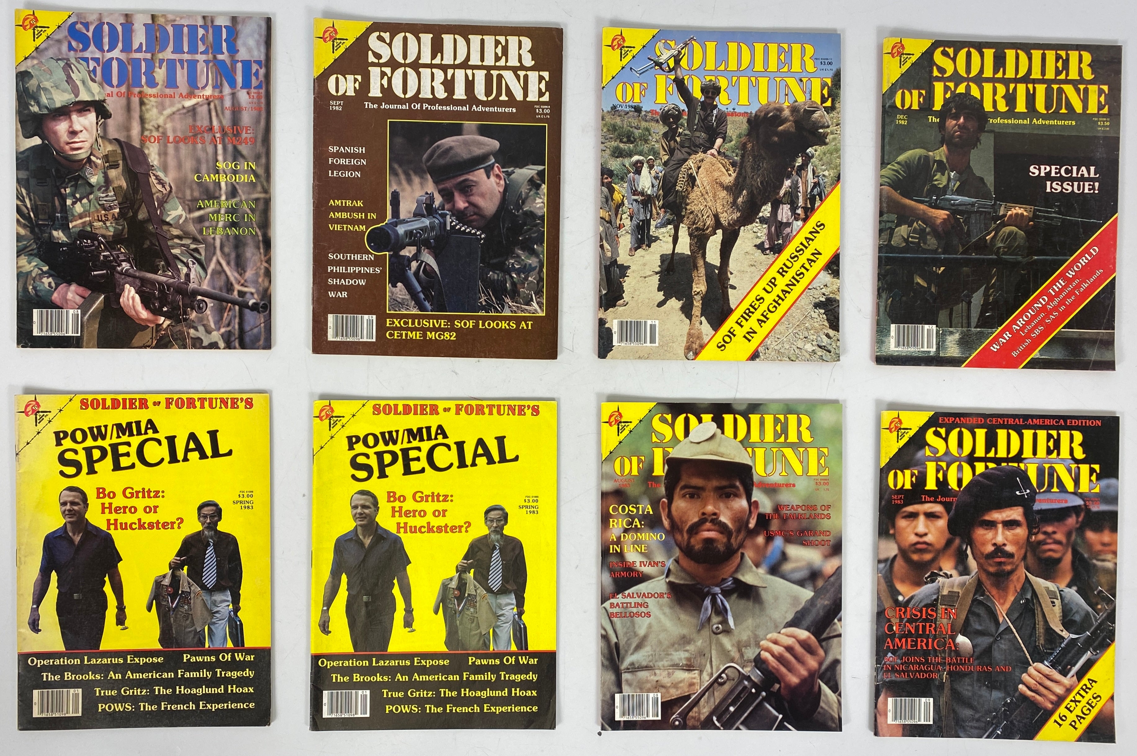 Soldier of Fortune Magazine Lot of 32 1980-1983