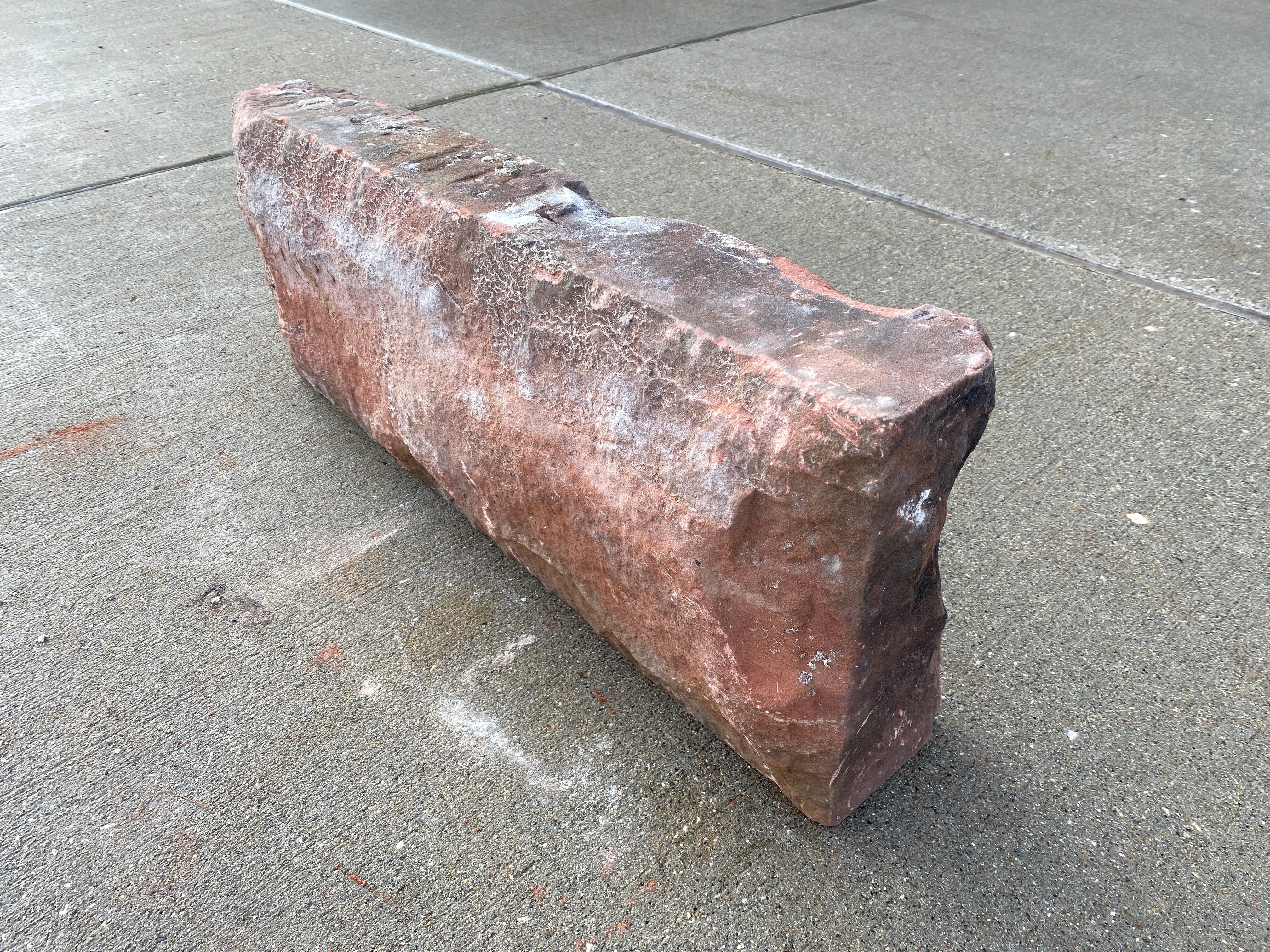 Reclaimed Red Sandstone Block #5