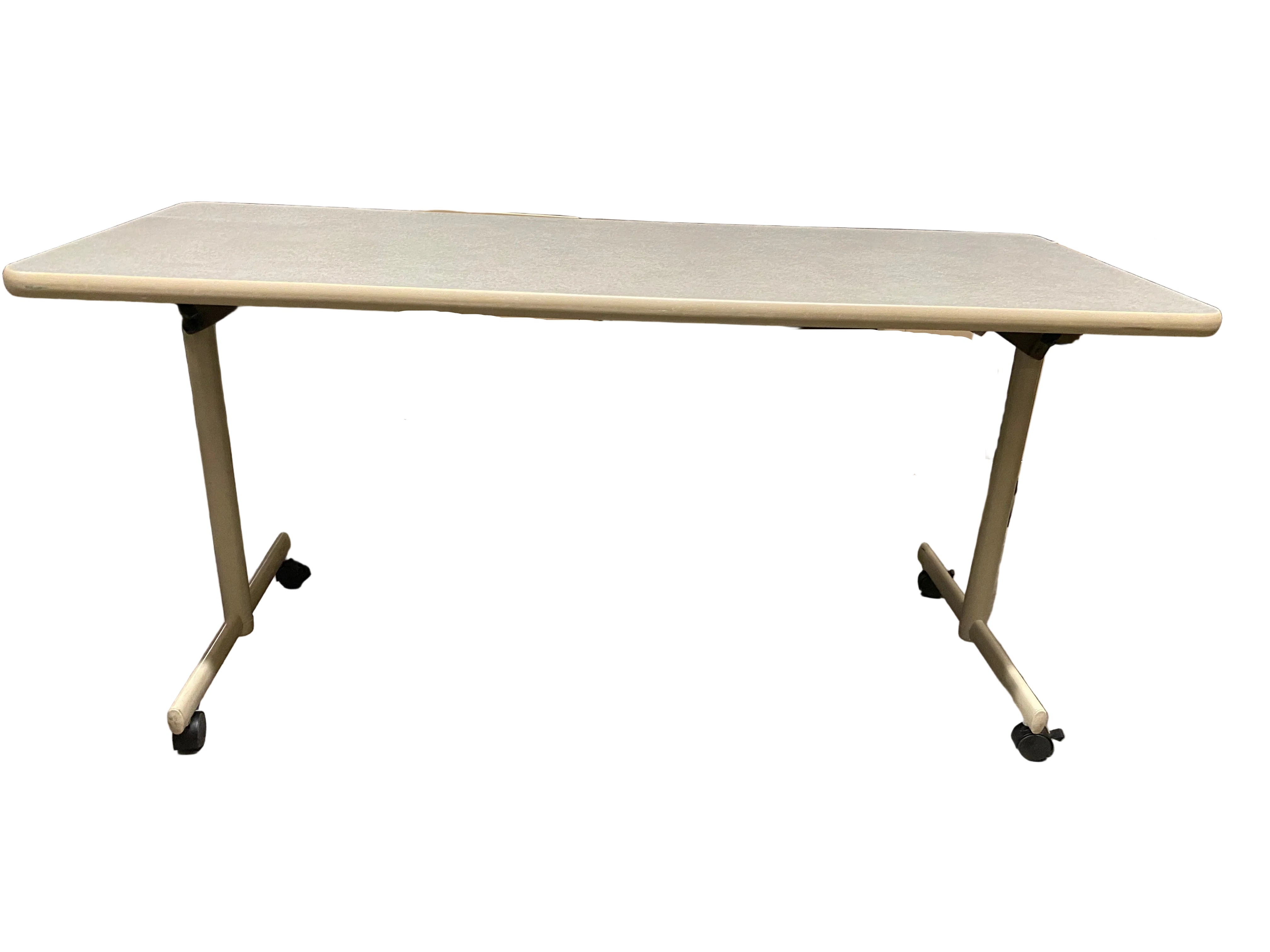 Grey Laminate Table On Wheels