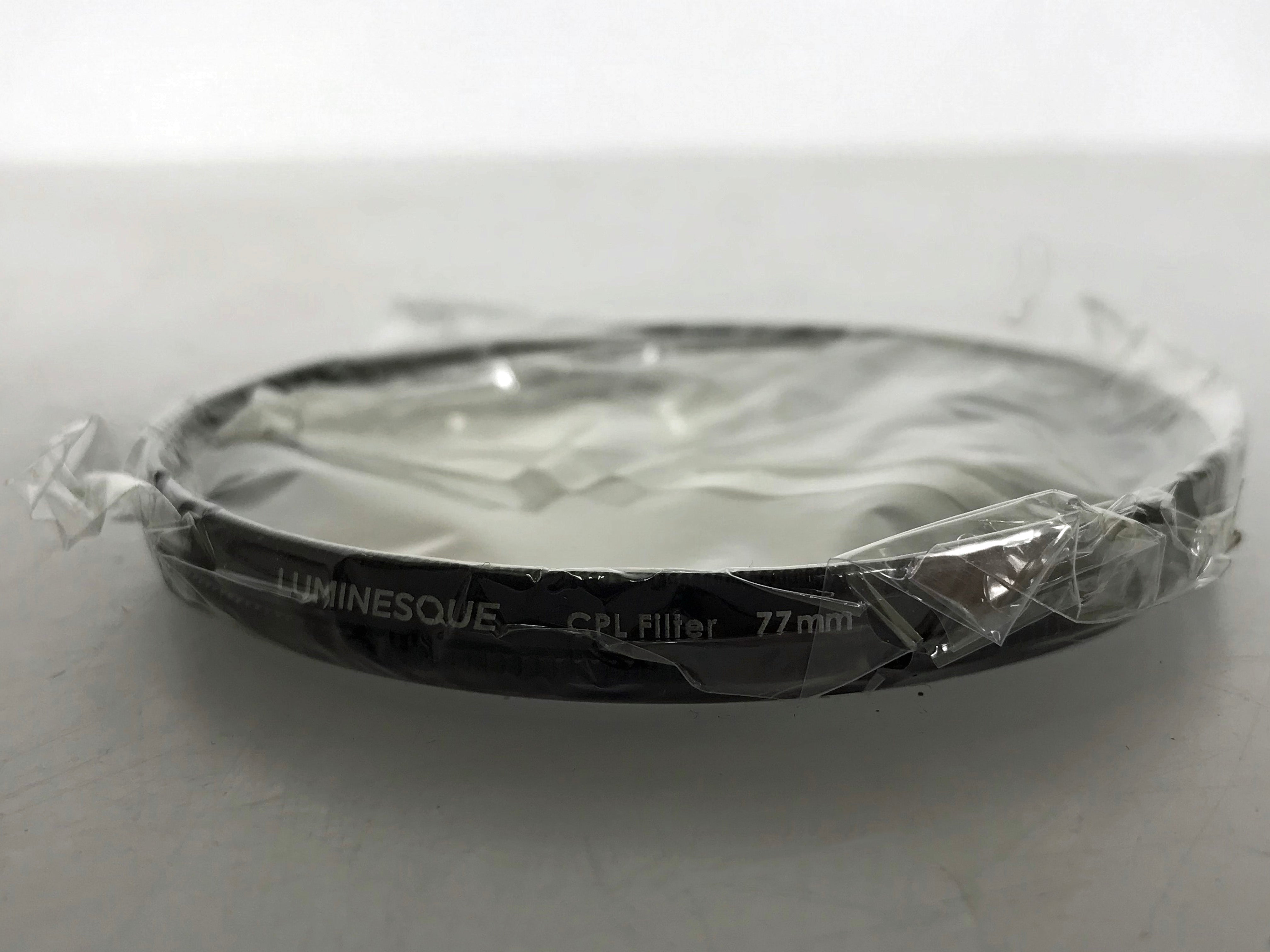 Luminesque 77mm CPL Circular Polarizer & 77mm UV Clear Filter w/ Carrying Case