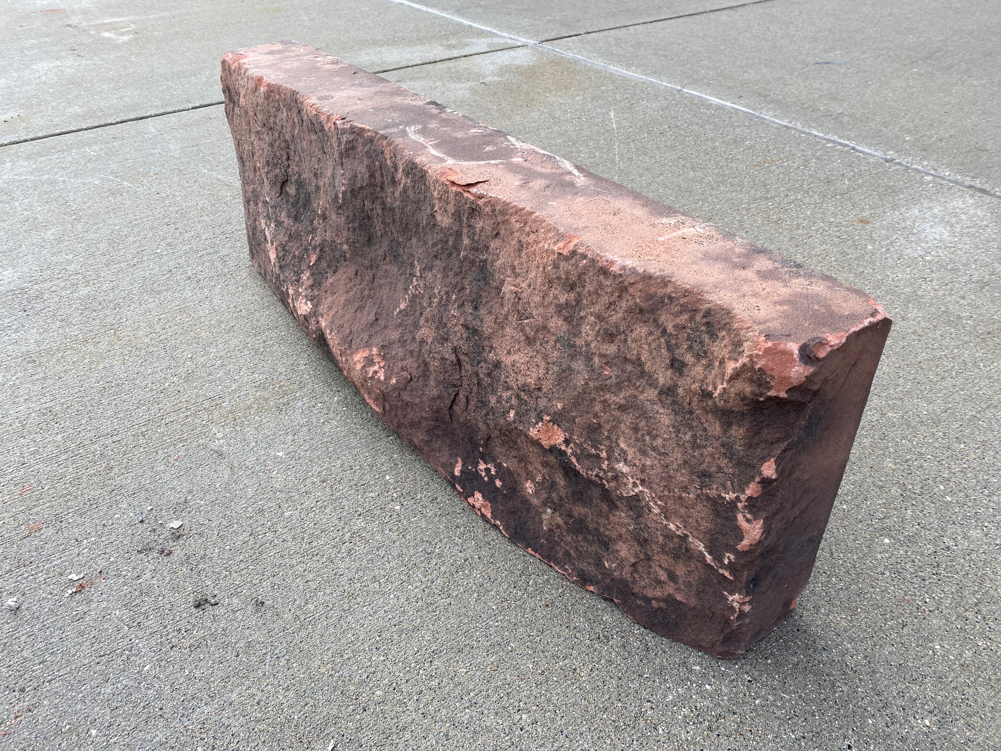 Reclaimed Red Sandstone Block #5