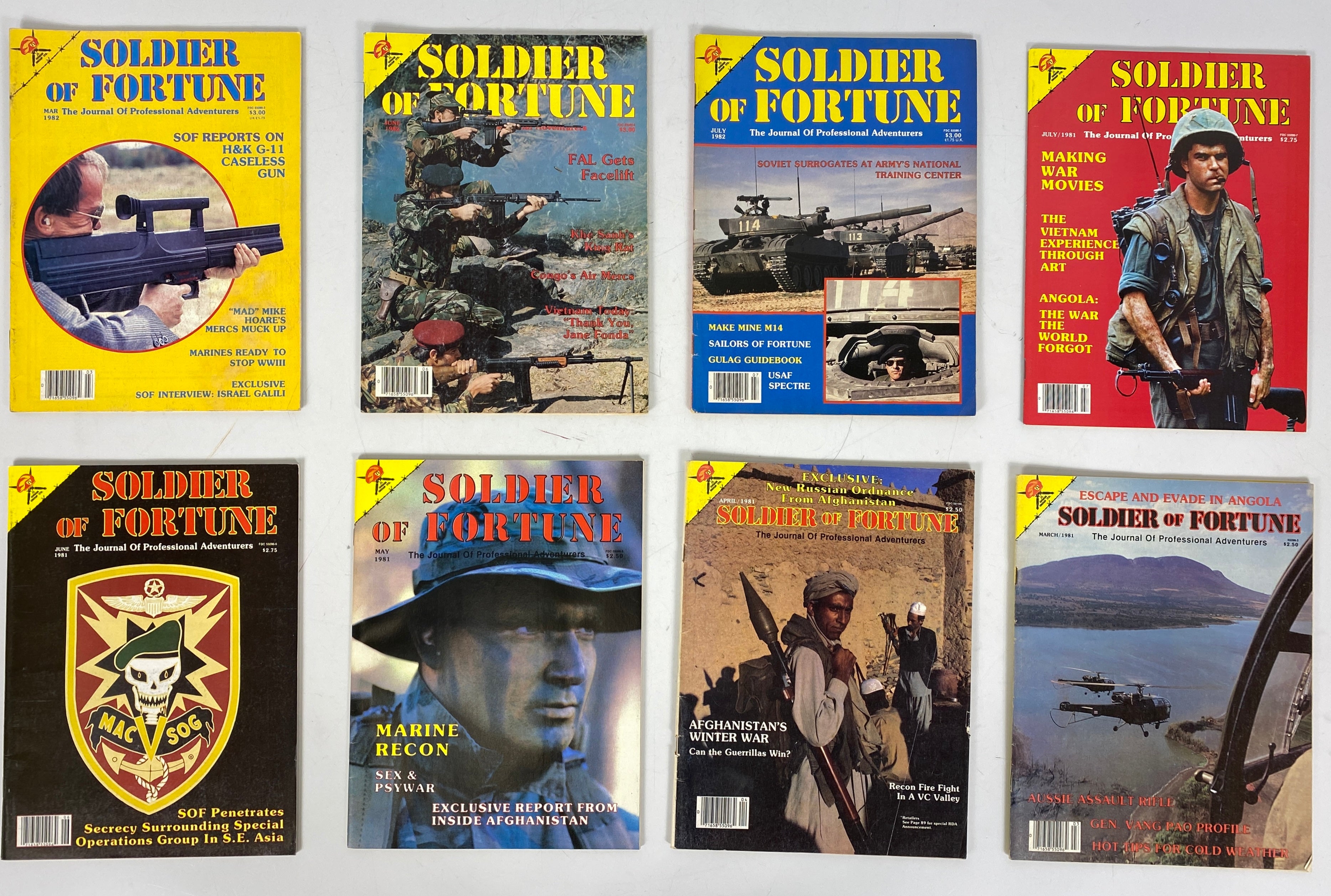 Soldier of Fortune Magazine Lot of 32 1980-1983