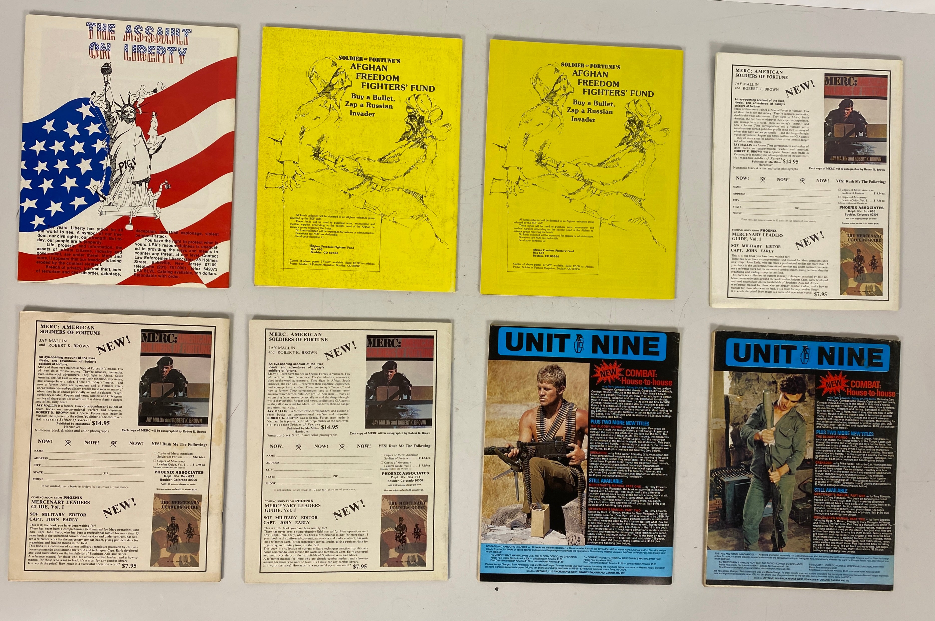 Soldier of Fortune Magazine Lot of 32 1980-1983