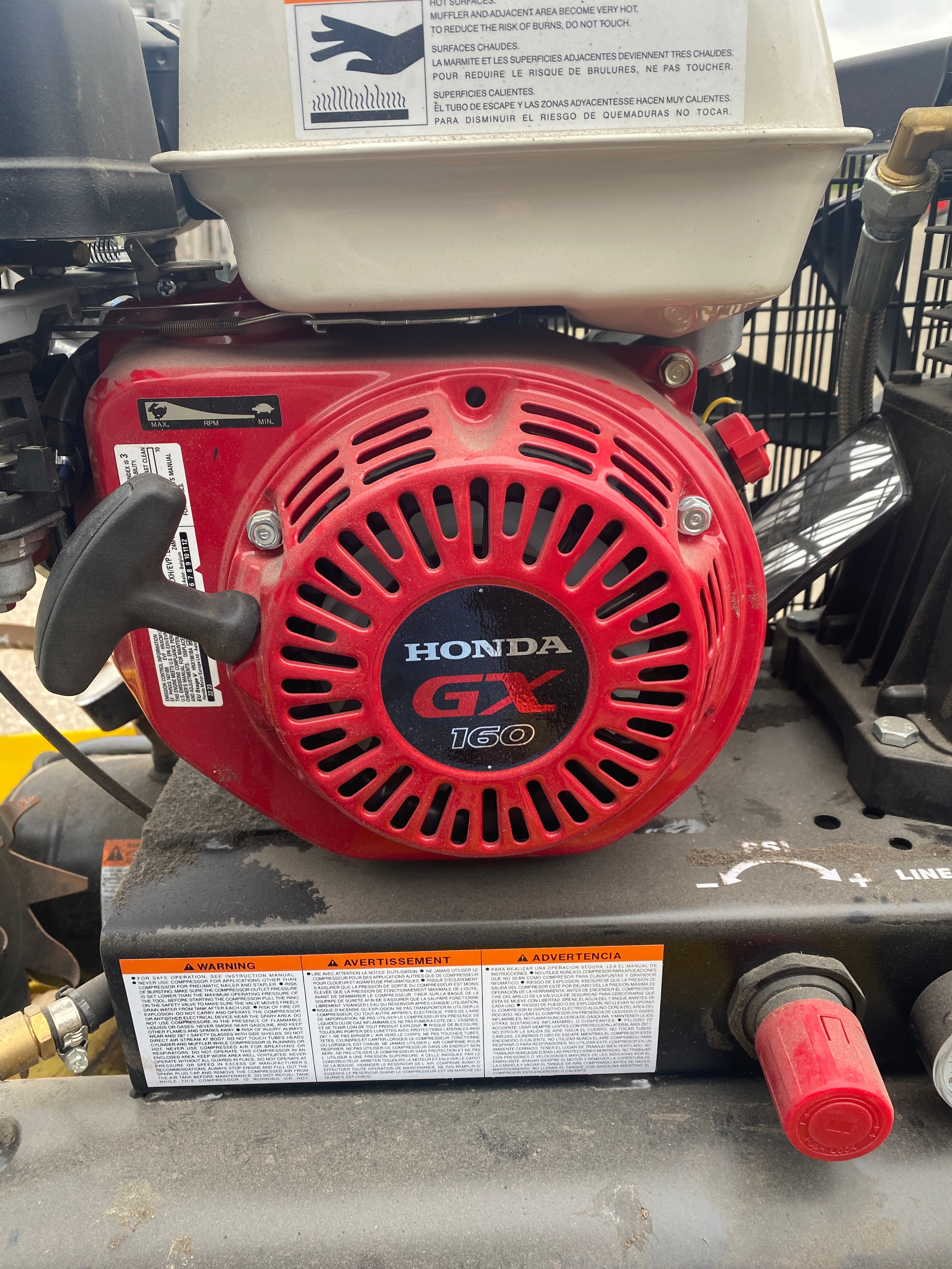 Honda GX 160 Metabo HPT Air Compressor *Untested*