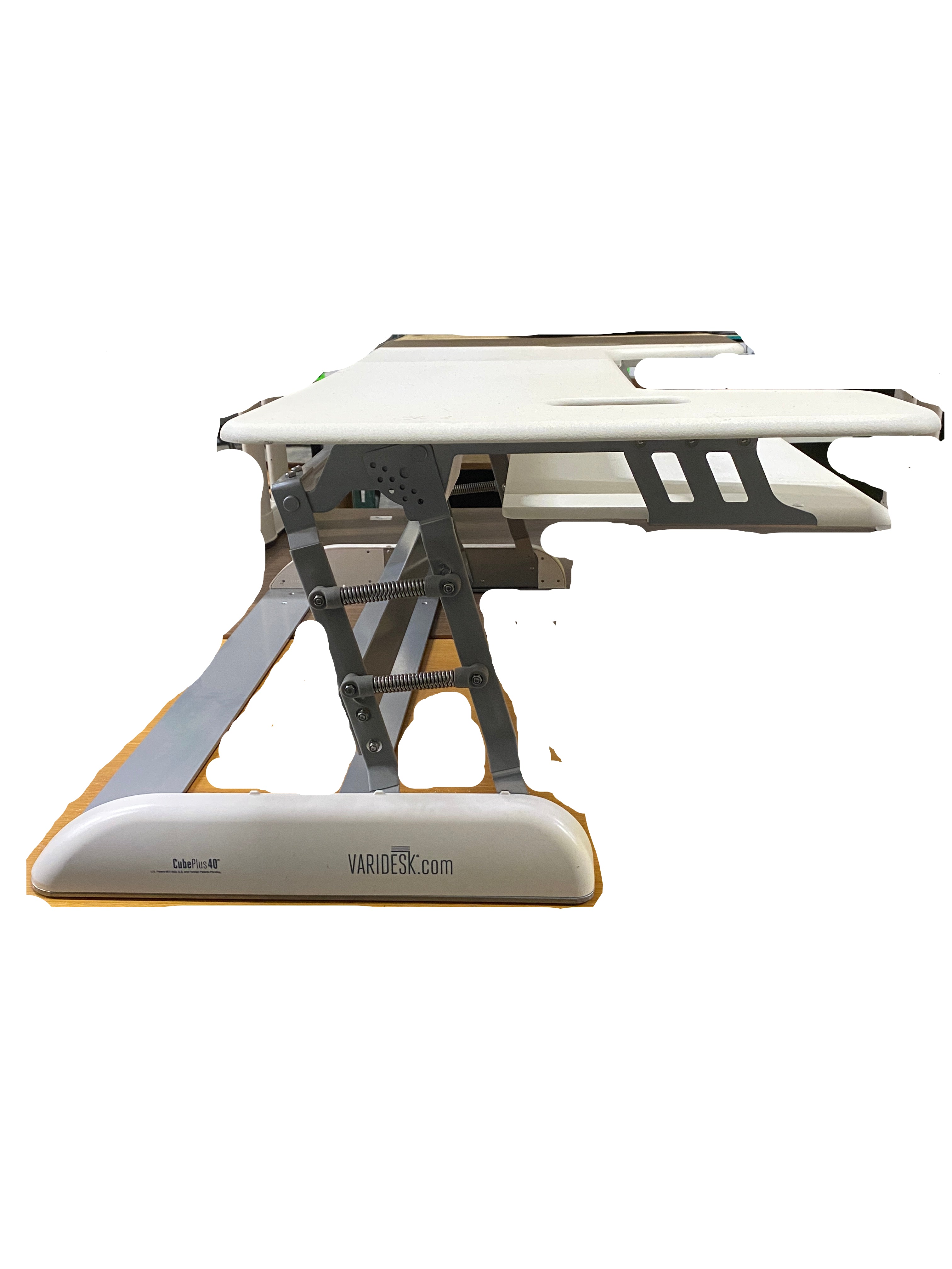Varidesk Cube Plus 40 Two-Tier Standing Desk White