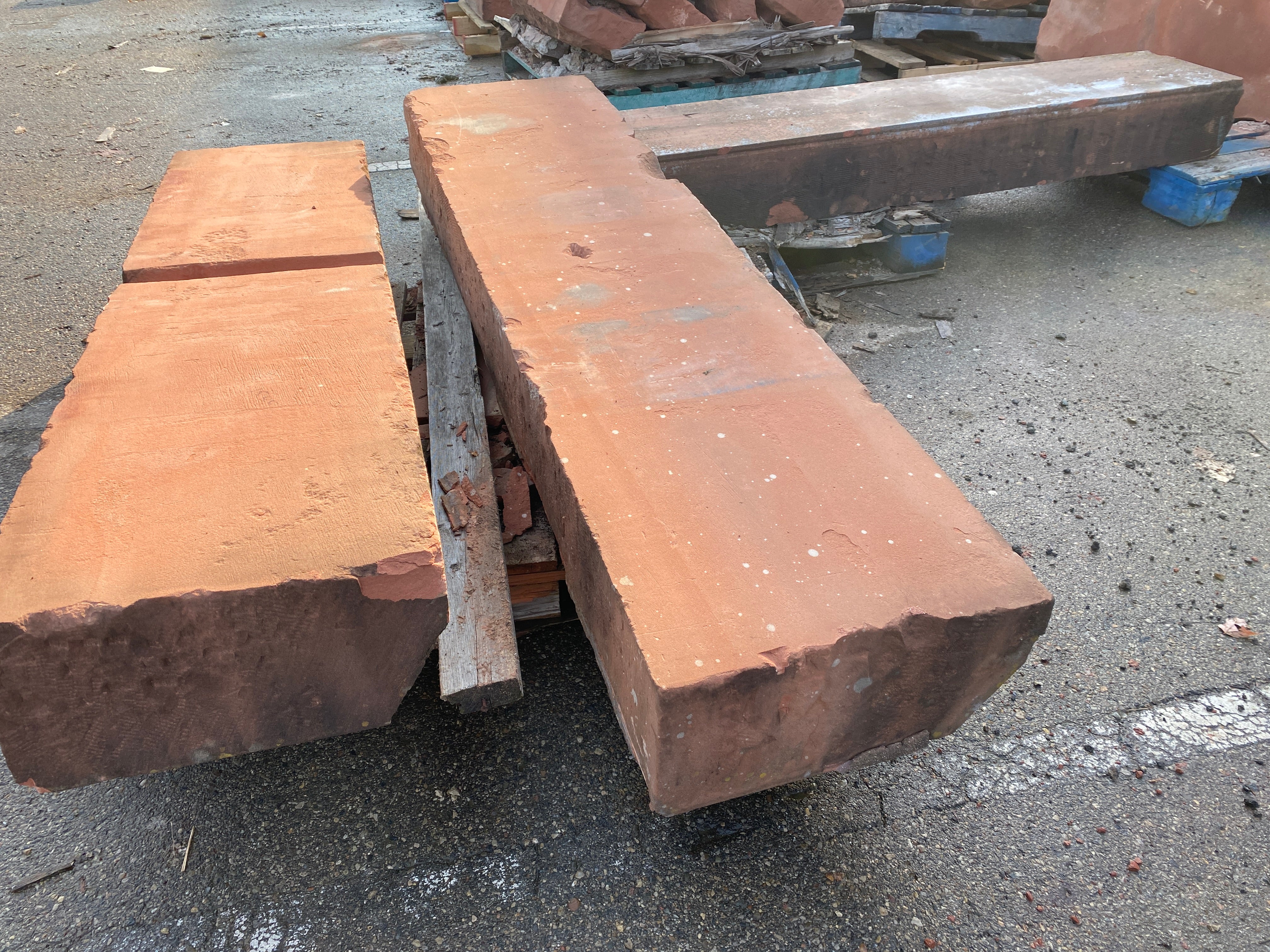 Reclaimed Red Sandstone Block #9