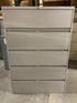 Steelcase Lateral Light Grey 5 Drawer File Cabinet