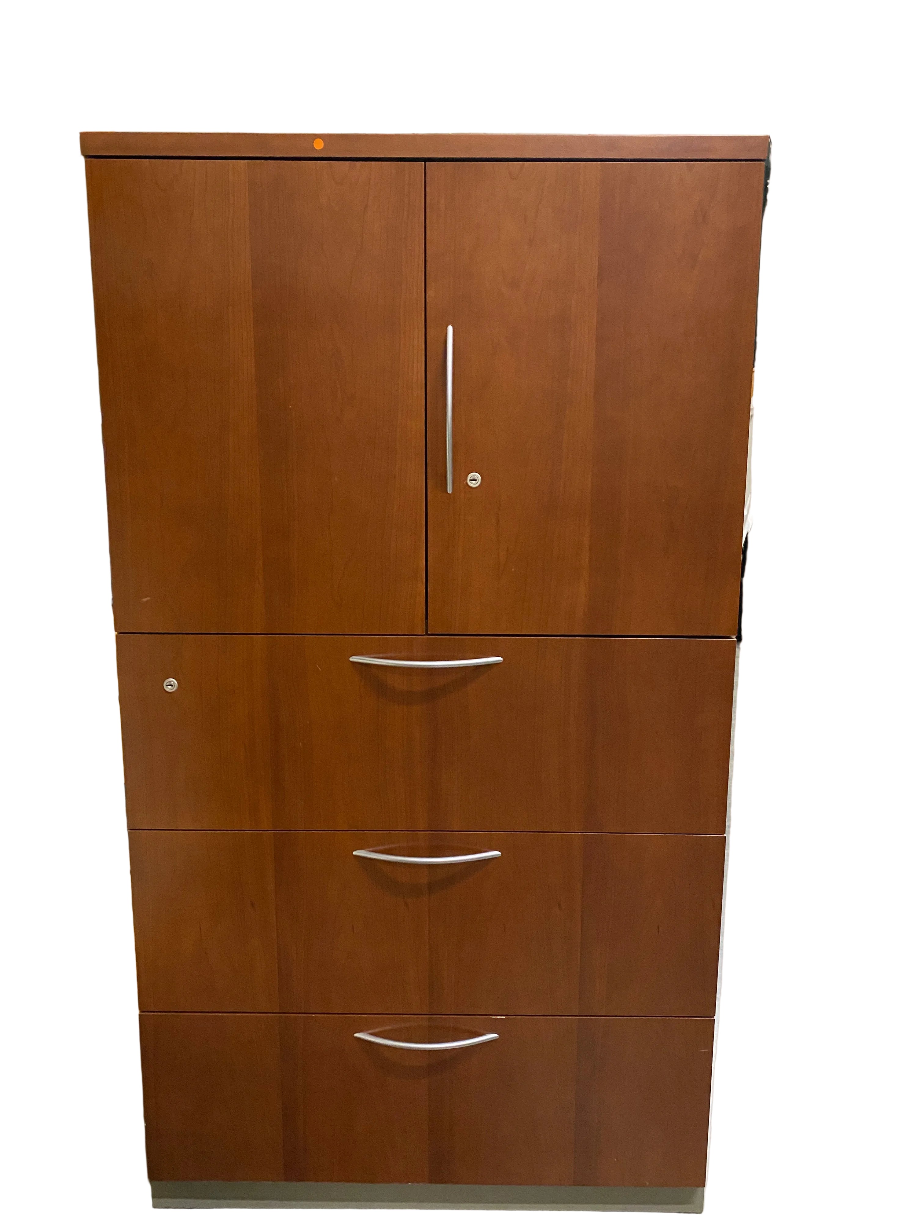 Steelcase # RCC24365EW Wooden Facade Storage Cabinet