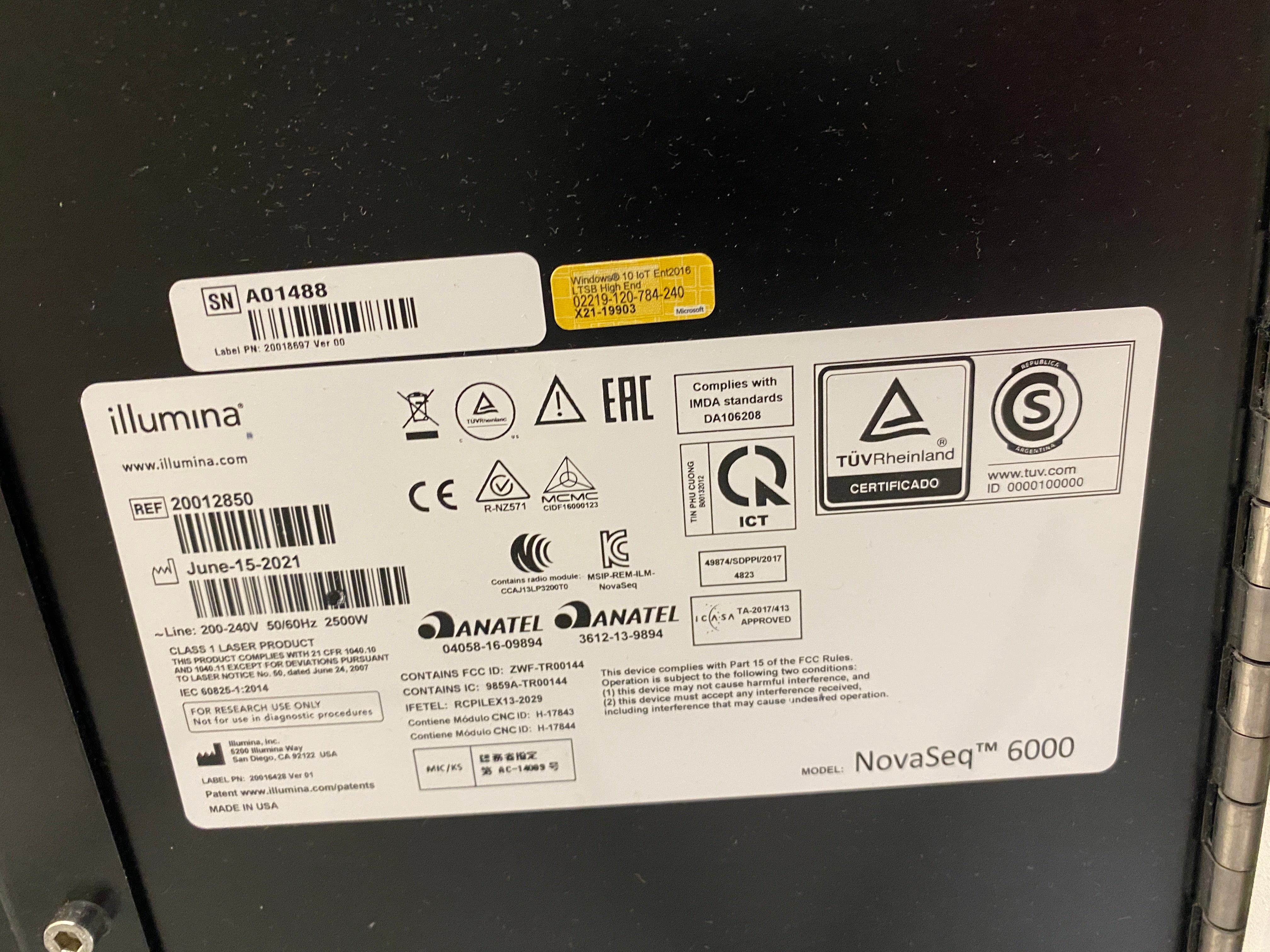 Illumina Novaseq 6000 Sequencing System