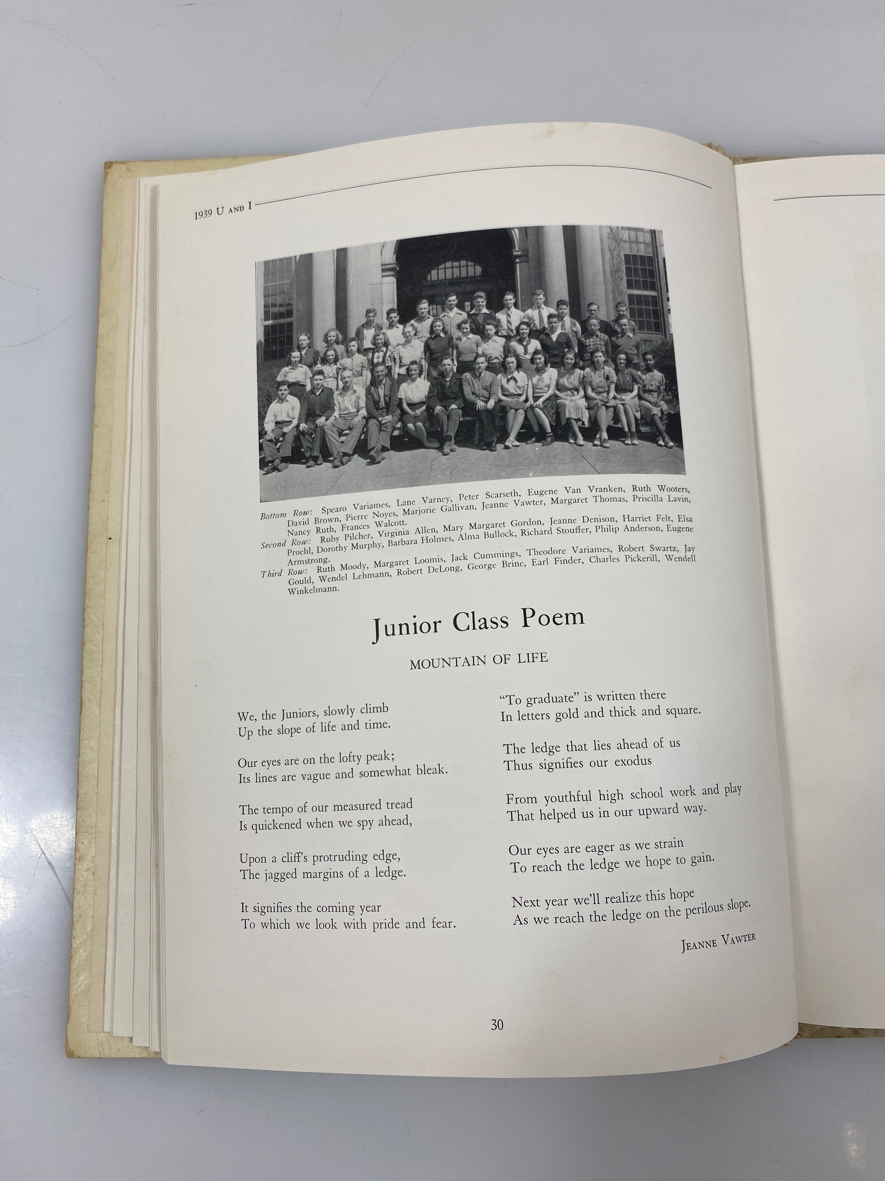 1939 "U and I" University High School Yearbook University of Illinois Urbana, IL