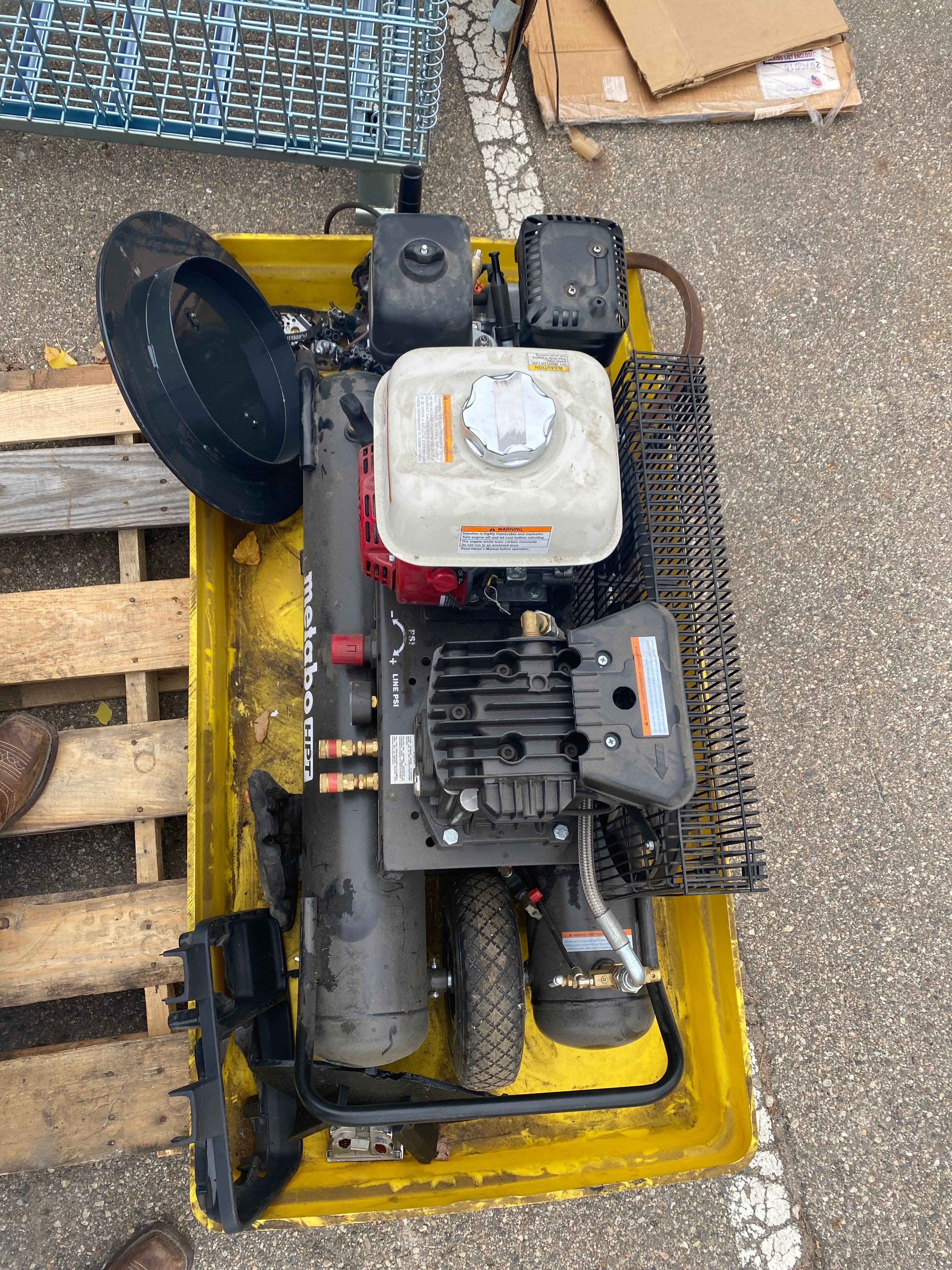 Honda GX 160 Metabo HPT Air Compressor *Untested*