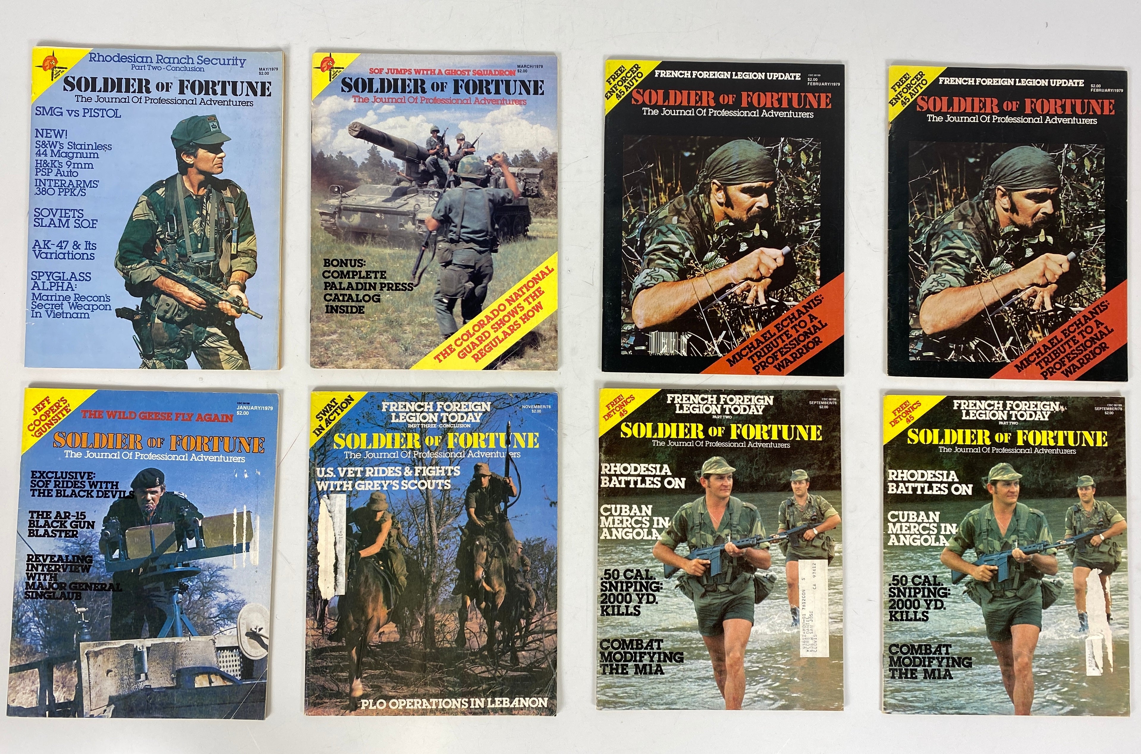 Soldier of Fortune Magazine Lot of 25 1976-1979