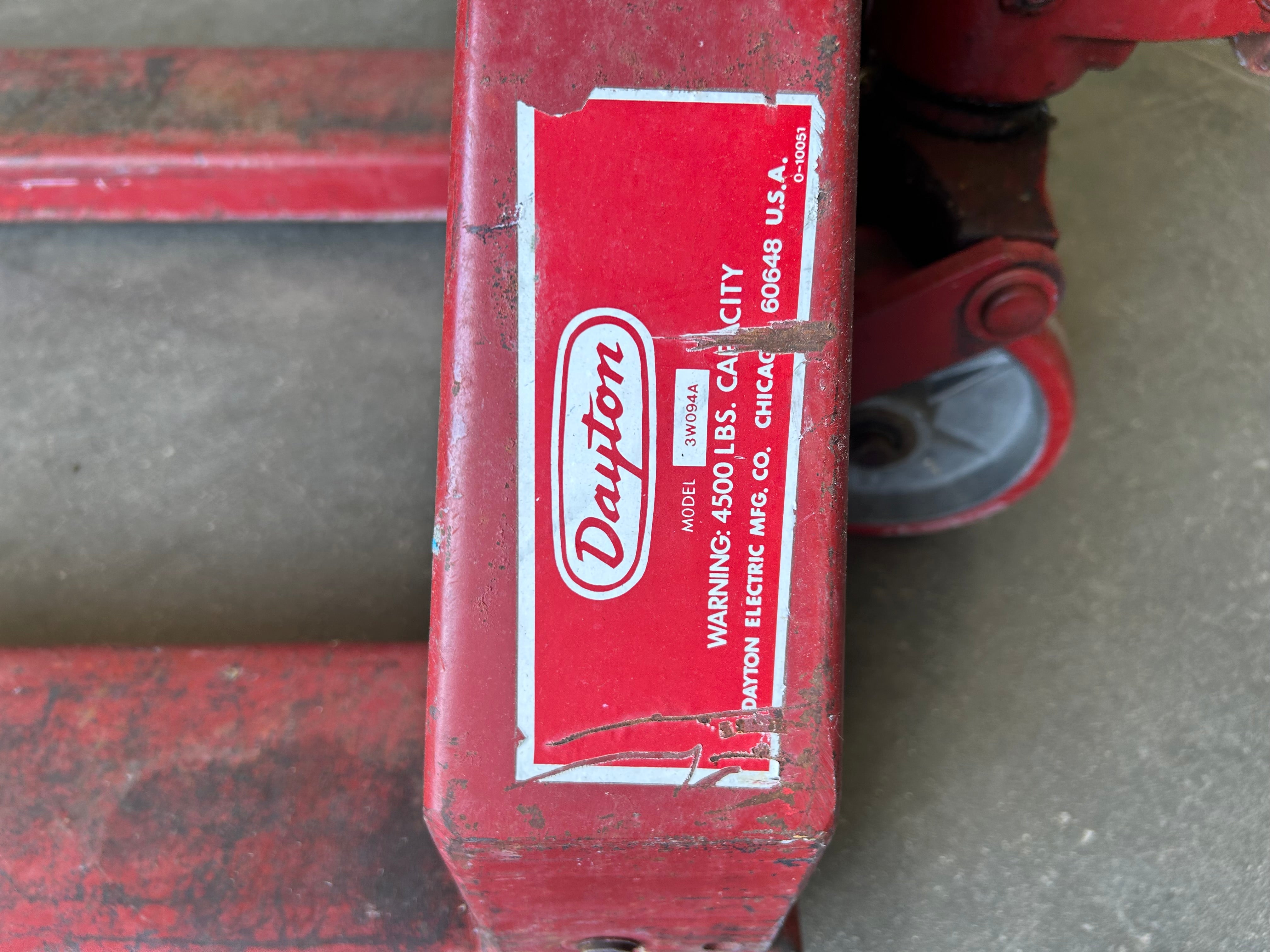 Dayton Pallet jack *For Parts or Repair*