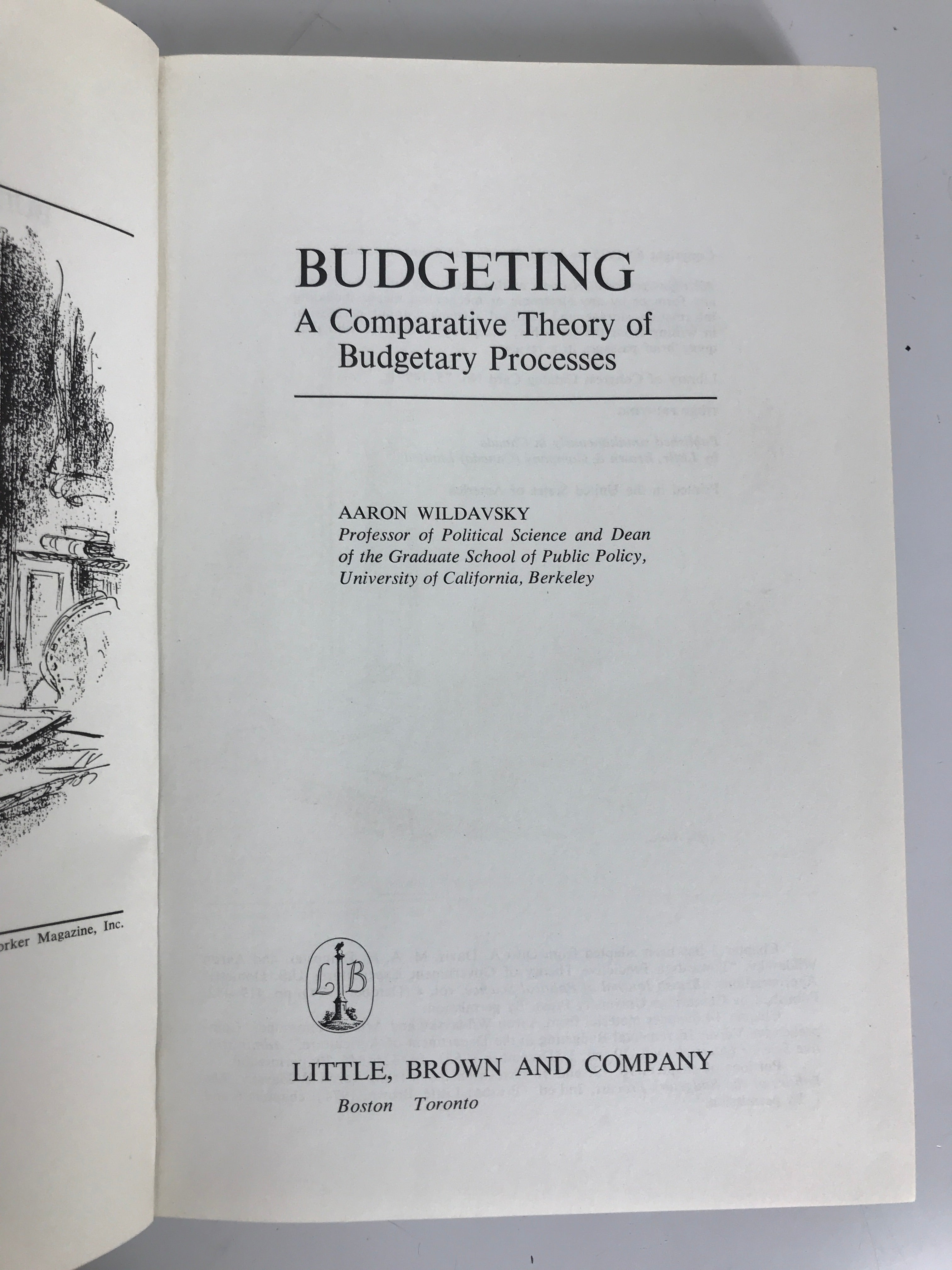 Budgeting A comparative Theory of Processes Wildavsky 1975 3rd Print HC