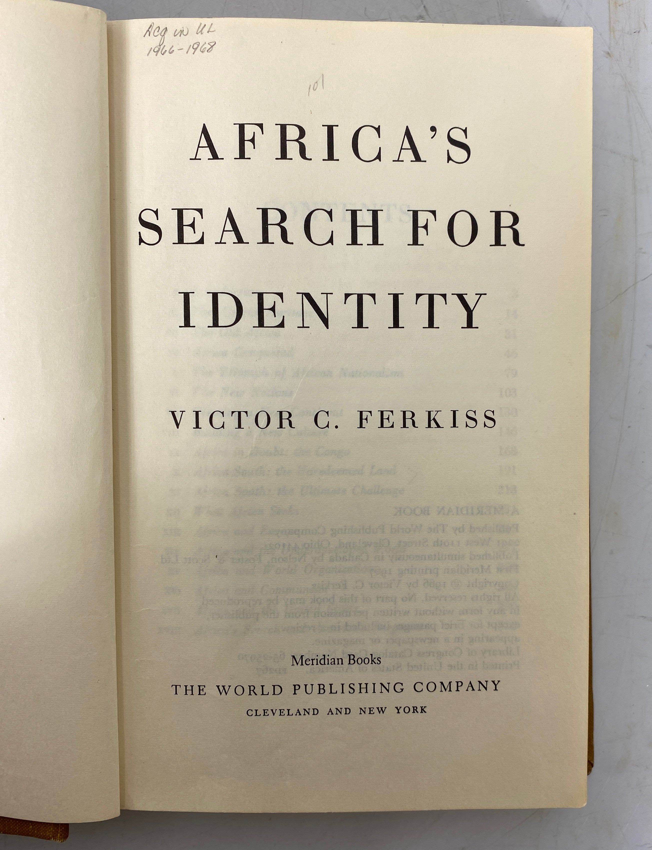 2 Vols: Independence & Nation Building in Africa/Africa's Search for Identity