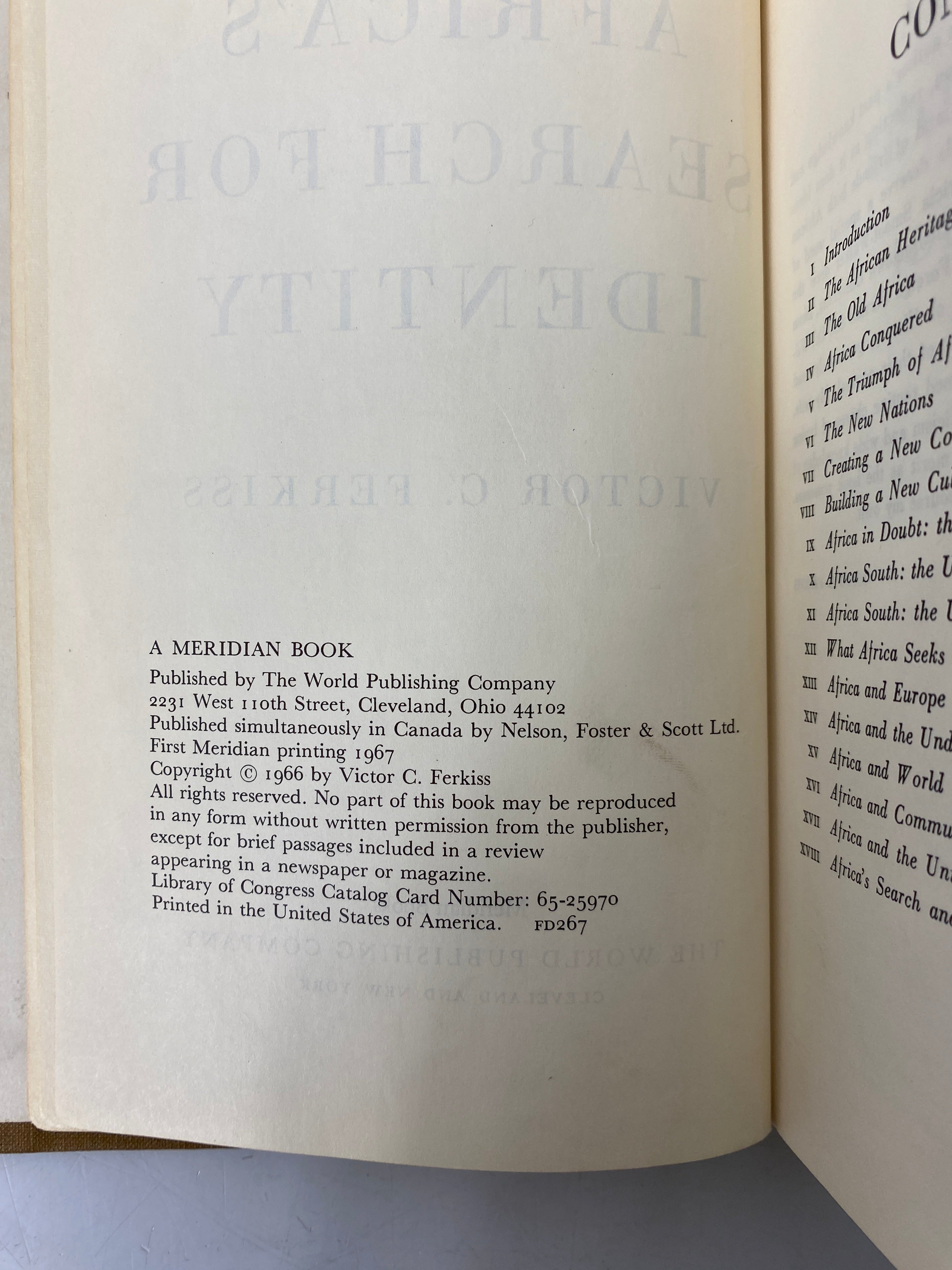 2 Vols: Independence & Nation Building in Africa/Africa's Search for Identity