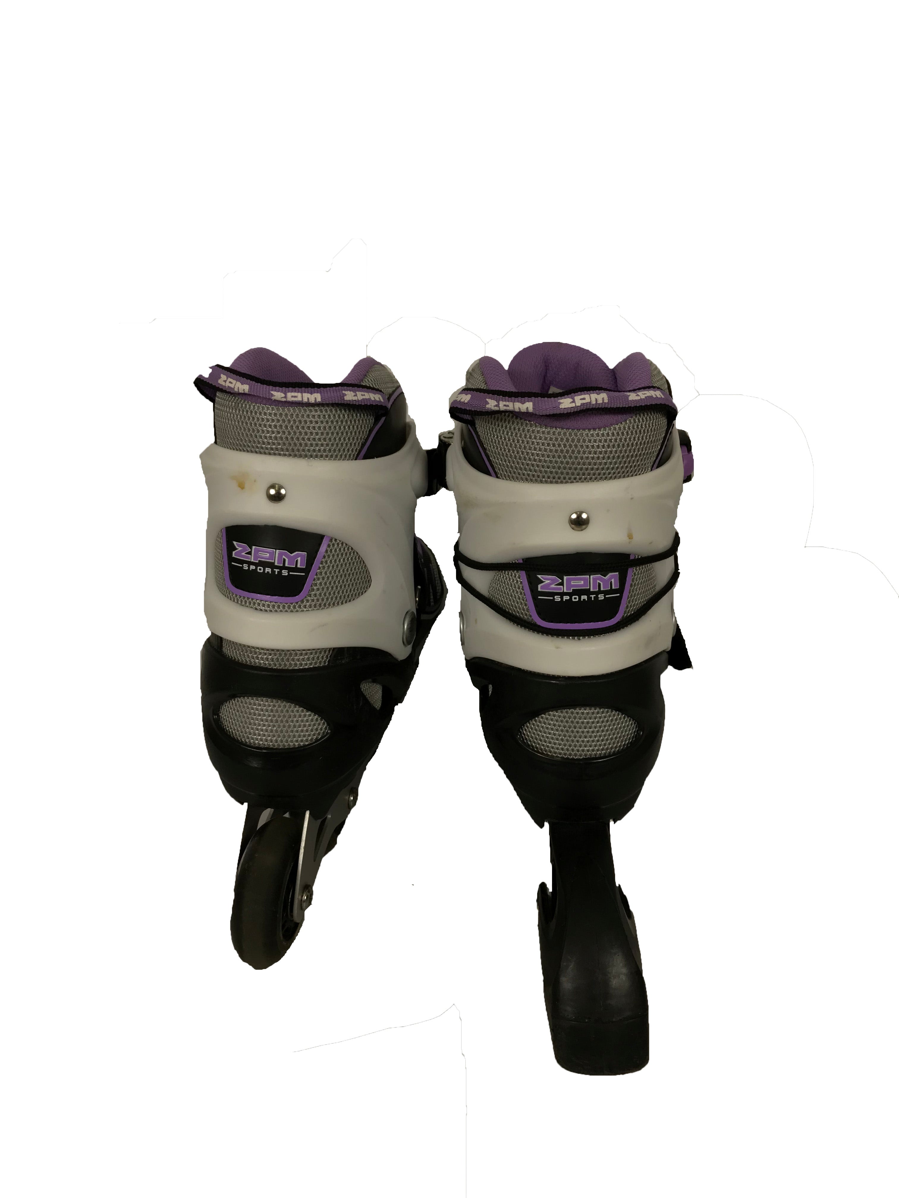 ZPM Sports Purple Inline Skates Child's Size 3Y-6Y