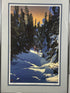 Framed 1996 "Two If By Snow" Signed Print by Byron Birdsall 74/750