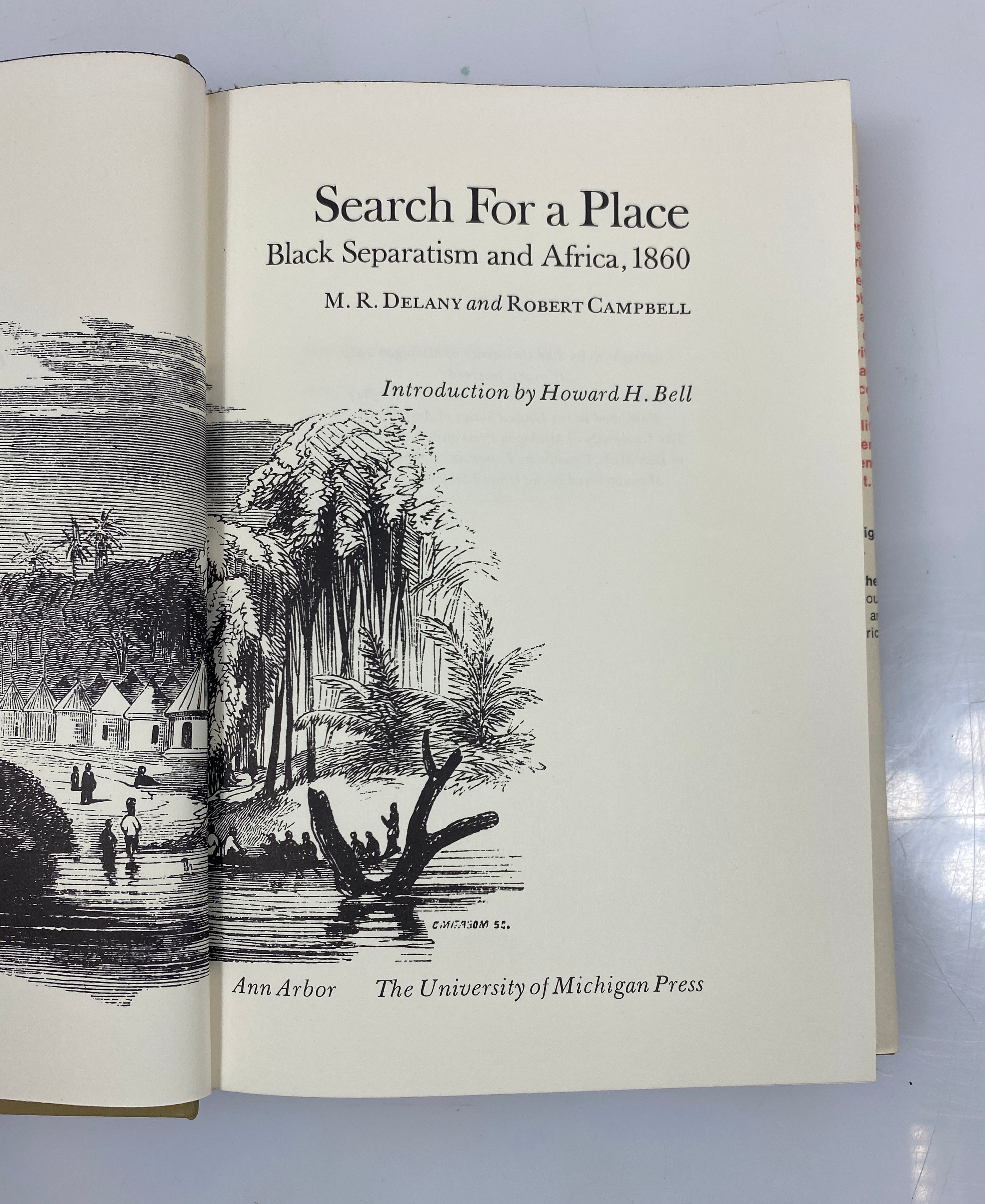 Search For a Place Black Separatism and Africa 1860 Delany/Campbell 1969 HCDJ