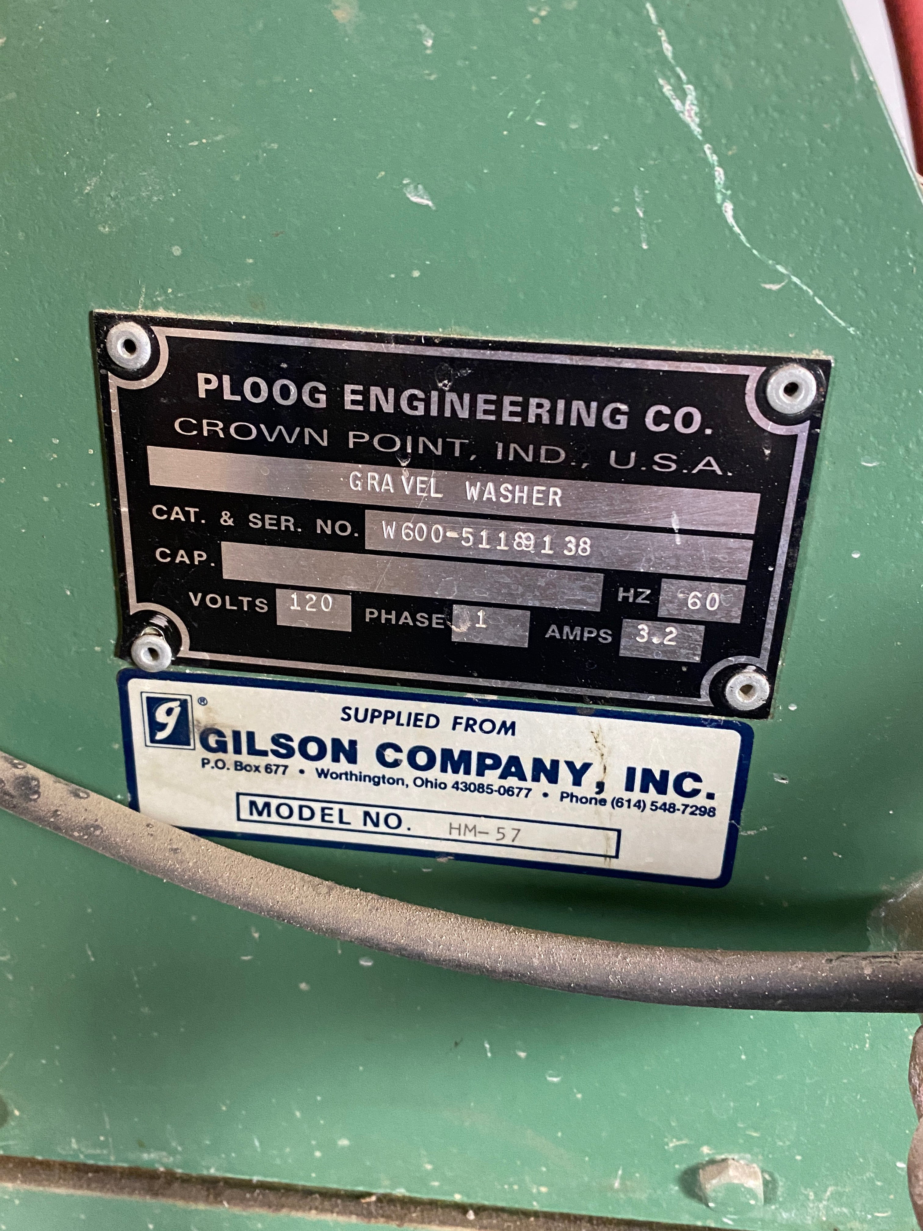 PLOOG Engineering Co. Gravel Washer