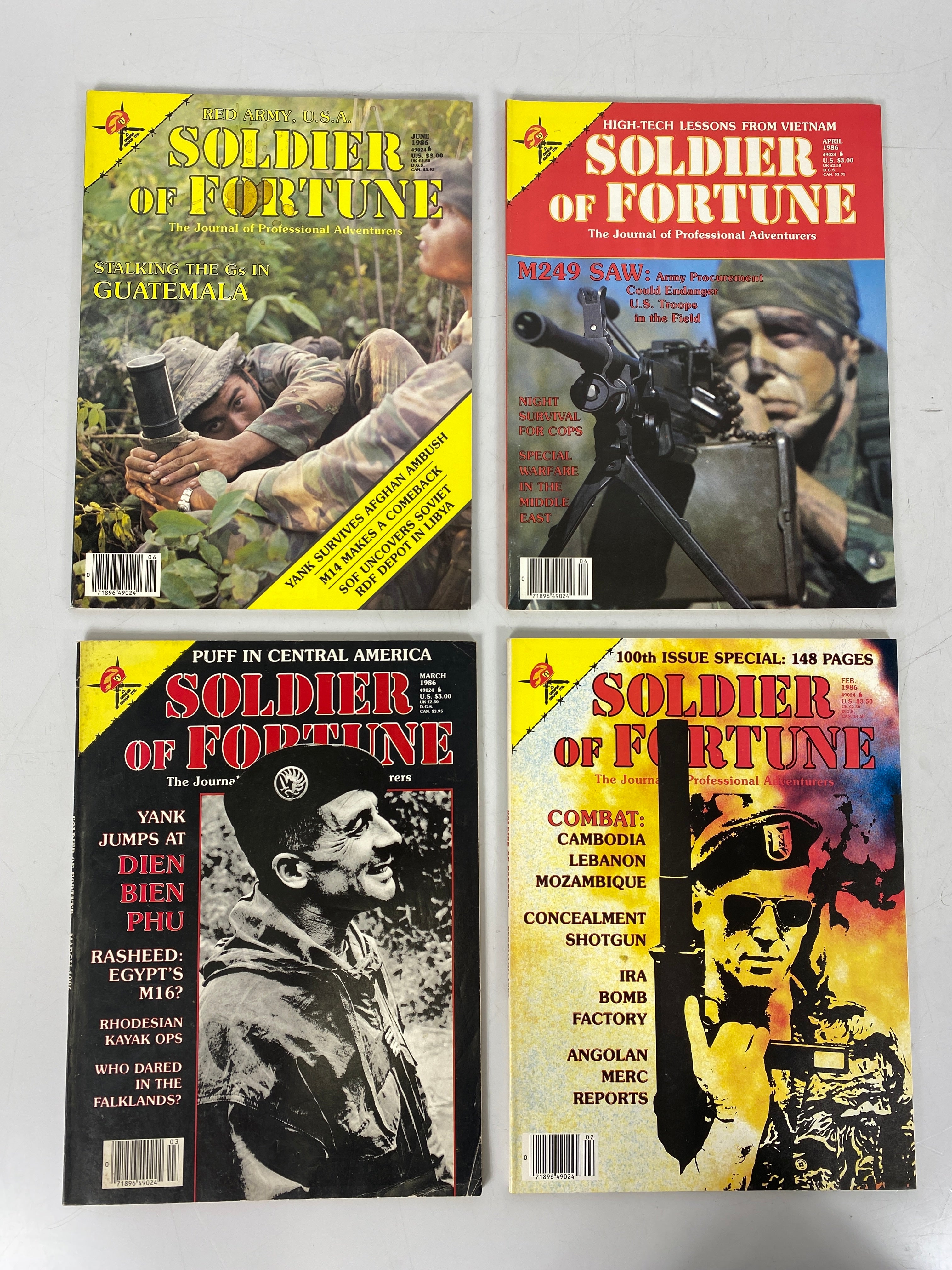 Soldier of Fortune Magazine Lot of 20 (1984-1986)