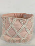 Pink Fabric Woven Basket