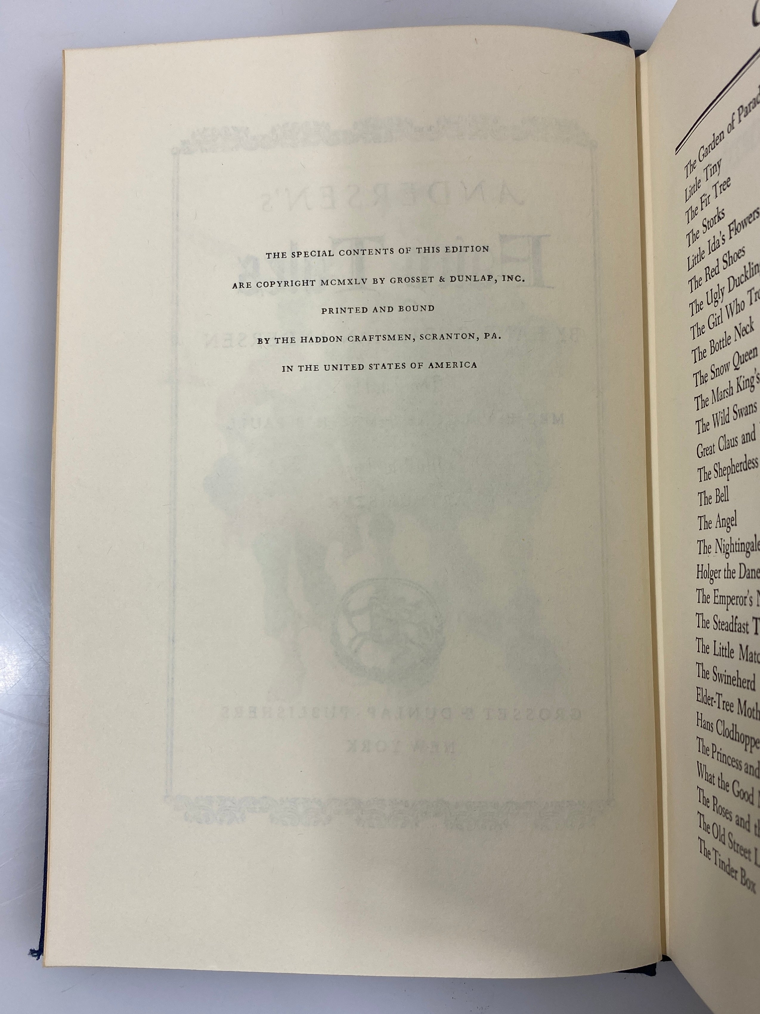 Andersen's Fairy Tales Grosset & Dunlap HC