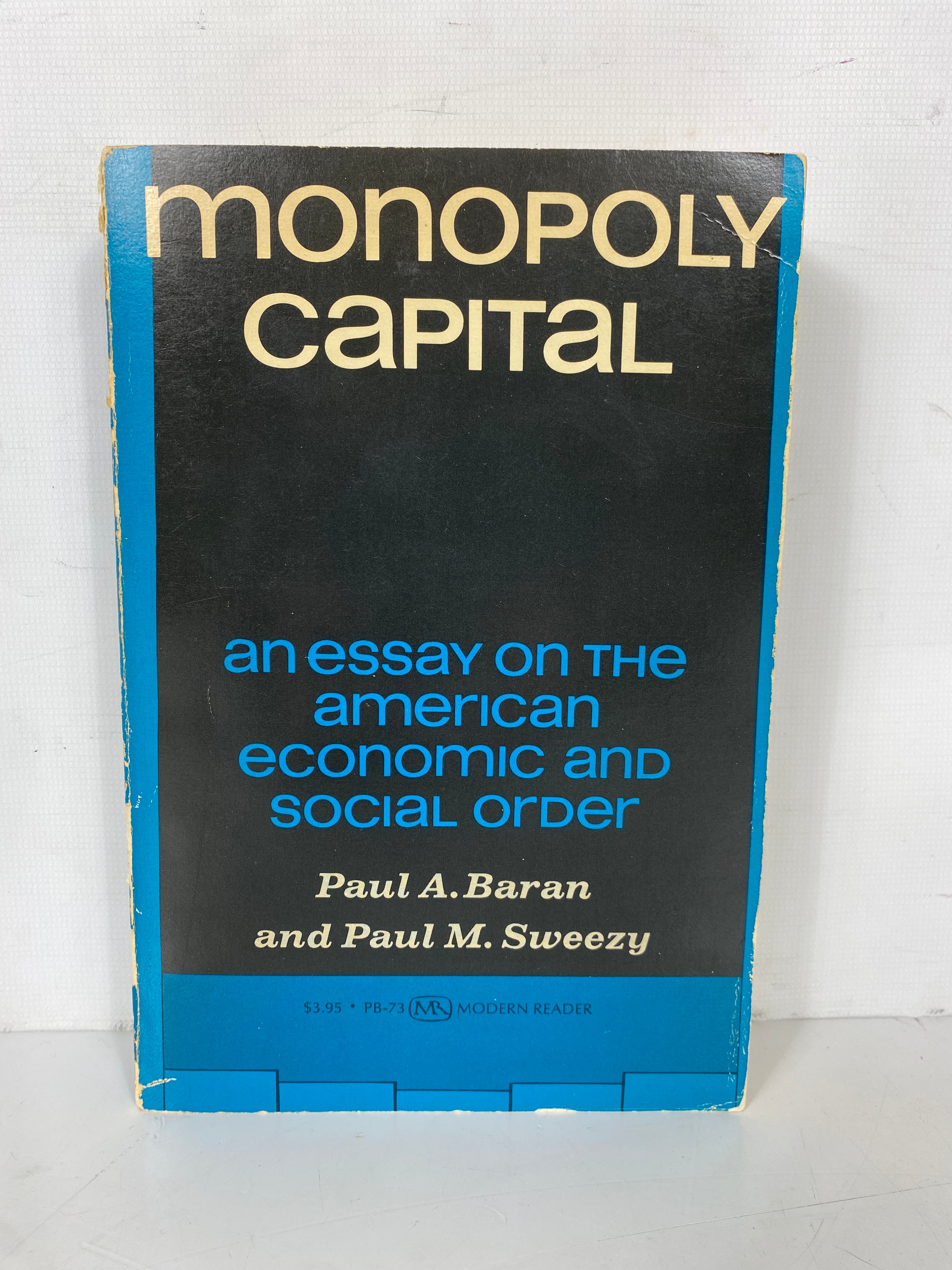 Monopoly Capital by Baran/Sweezy Economic & Social Order 1968 Vintage SC